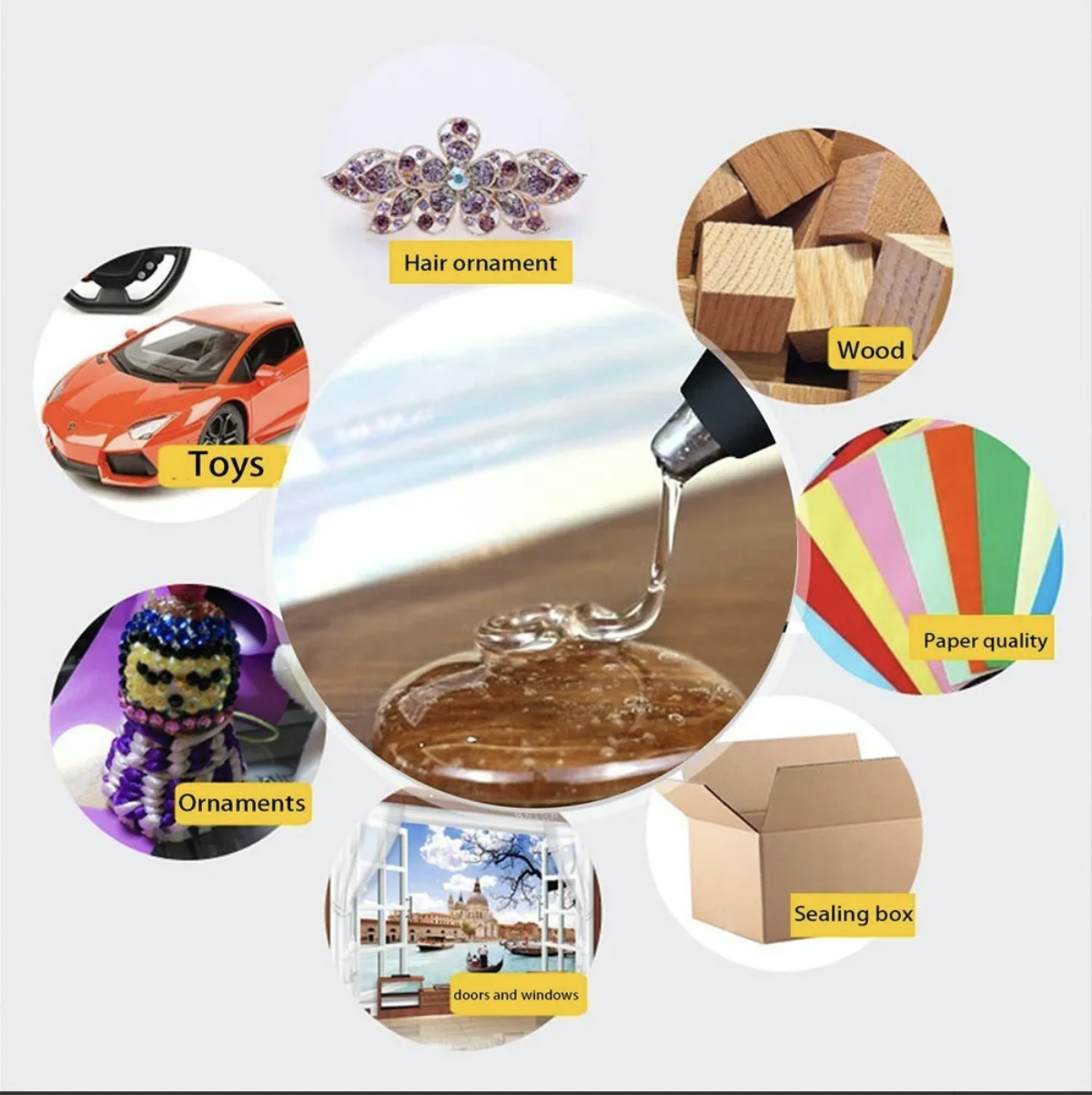 BARRAS DE PEGAMENTO CALIENTE SILICON DE BARRA DELGADO Y GRUESO 1 KILO BLANCO Y TRANSPARENTE