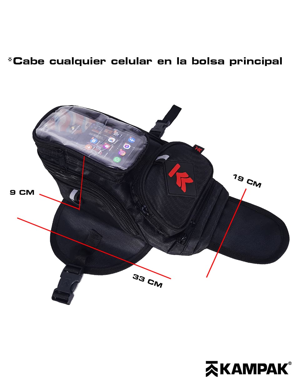 Tank Bag Moto Universal Kampak Kc15 Mochila Motociclista