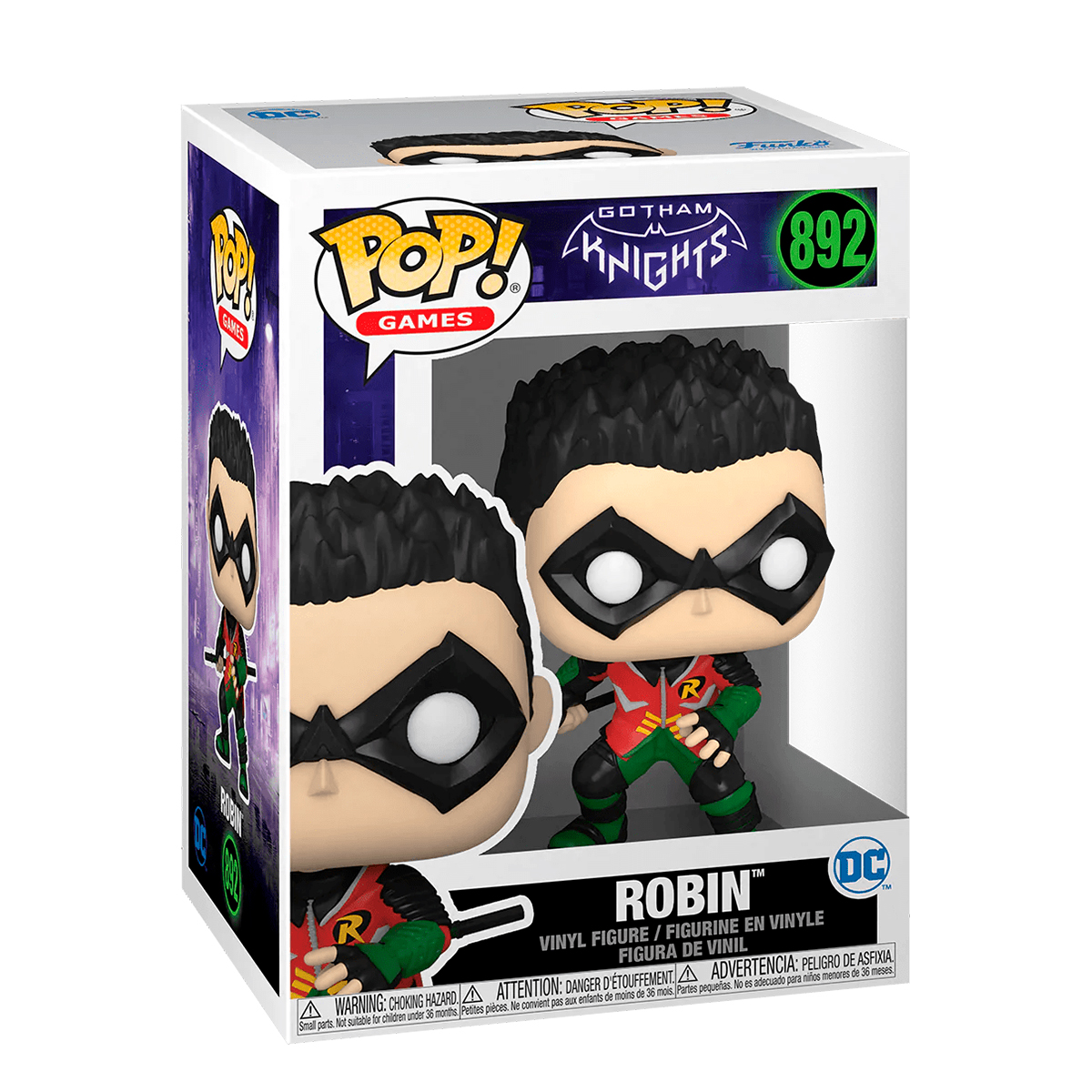 Funko Pop Robin #892 Gotham Knights Videojuego DC Comics Figura Original