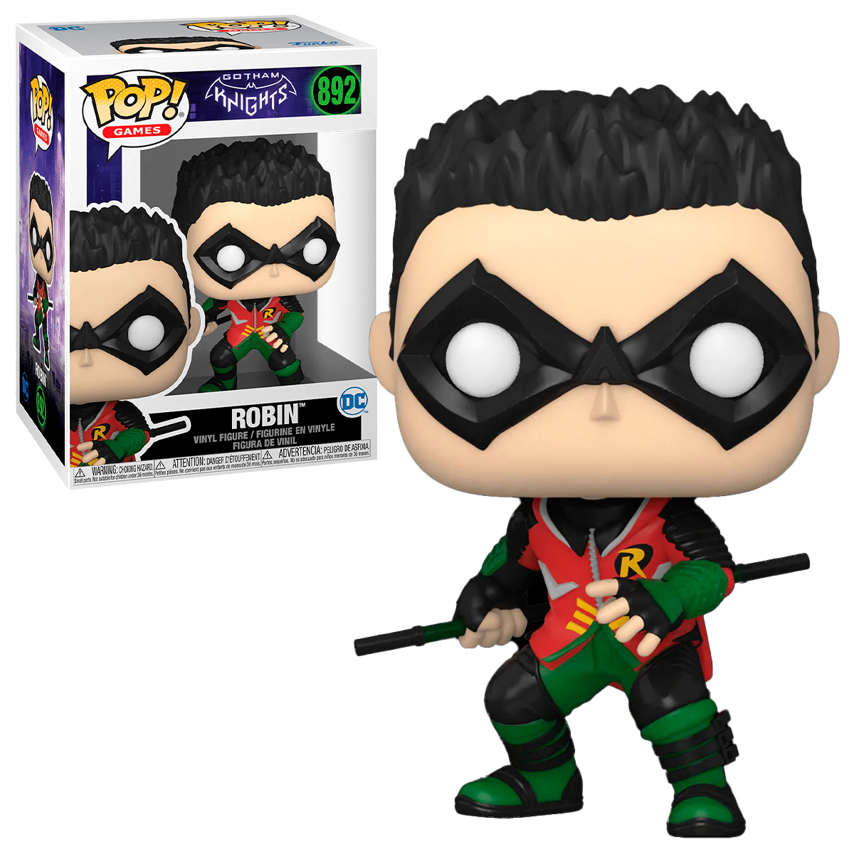 Funko Pop Robin #892 Gotham Knights Videojuego DC Comics Figura Original