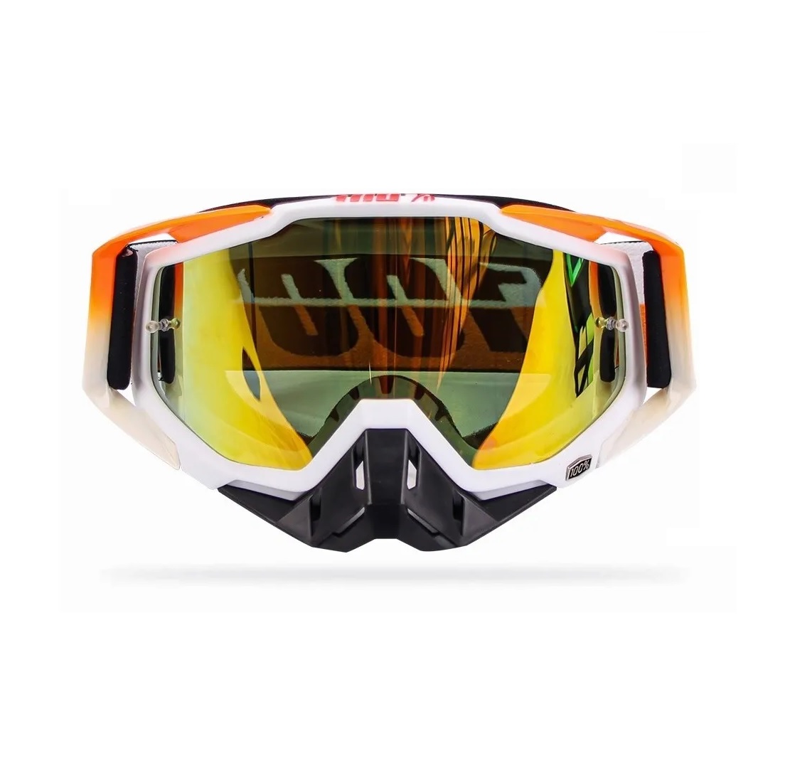 Googles Motocross Gafas  Anti Niebla - Motocicleta Naranja