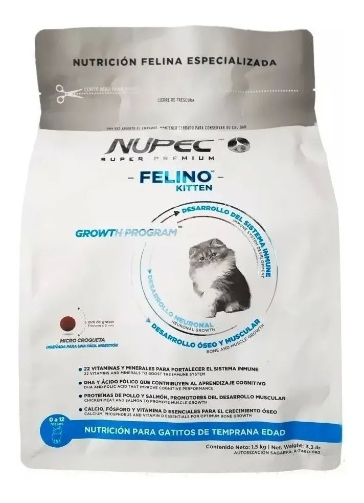 3kg Alimento Gato Felino Matisse Kitten Cachorro Nupec