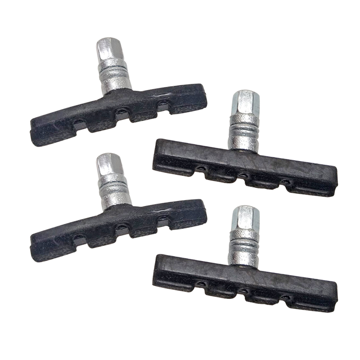 2 Pares De Zapatas Para Freno De Bicicleta Tuerca Hexa 70mm