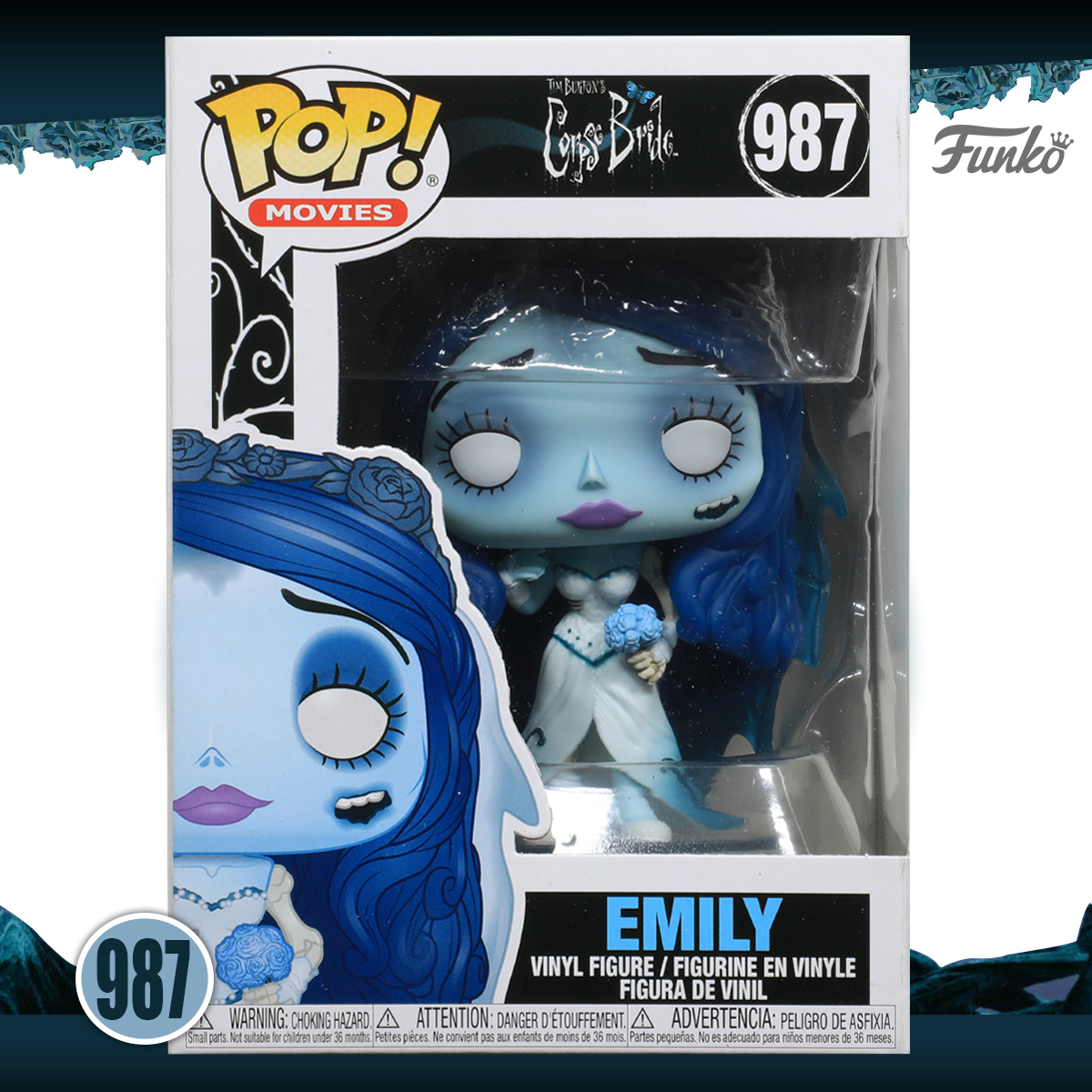 	Funko Pop! Movies:Corpse Bride - Emily #987 