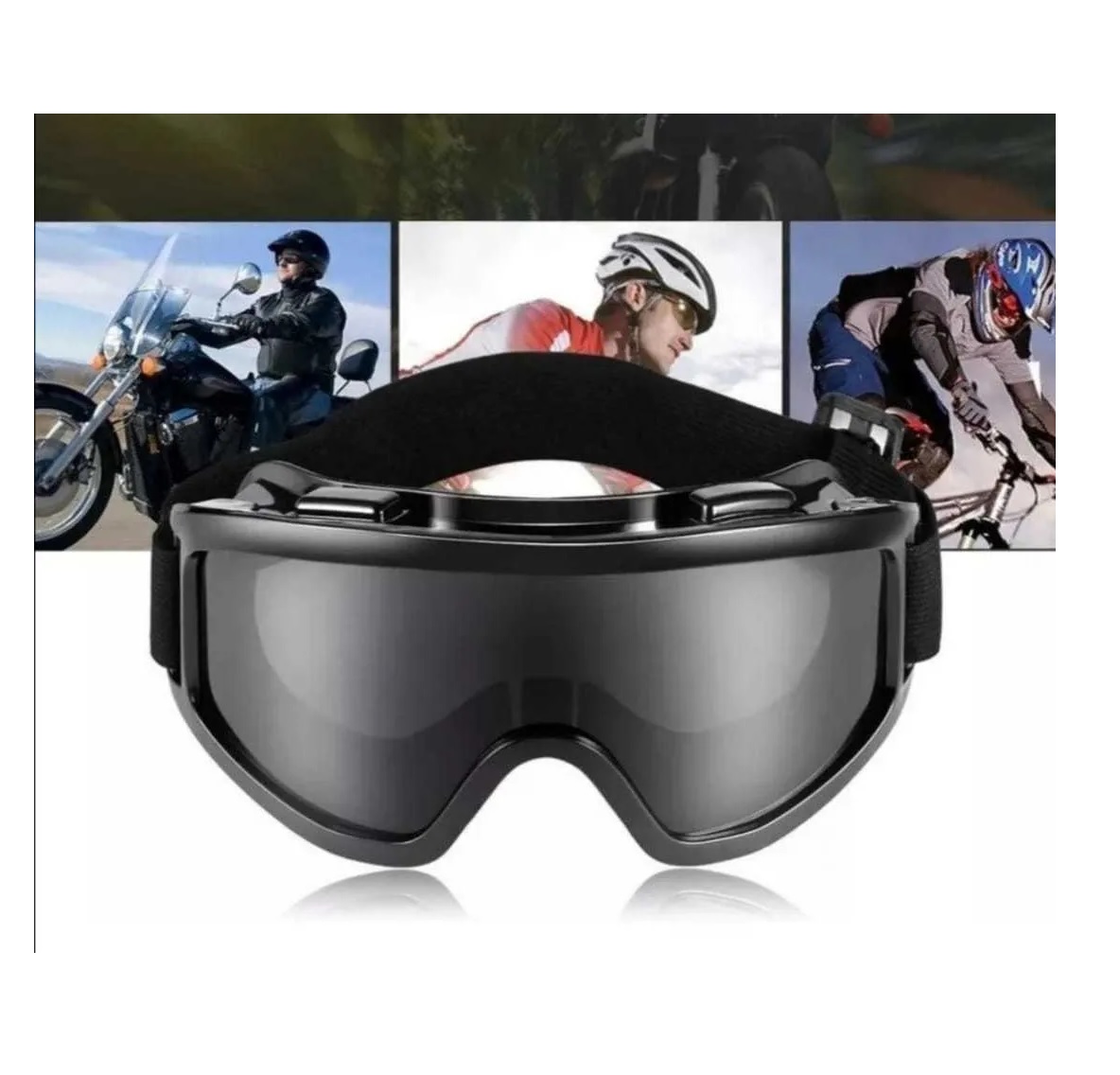 Lente Google Motocross Táctico Y De Protección Micas Humo