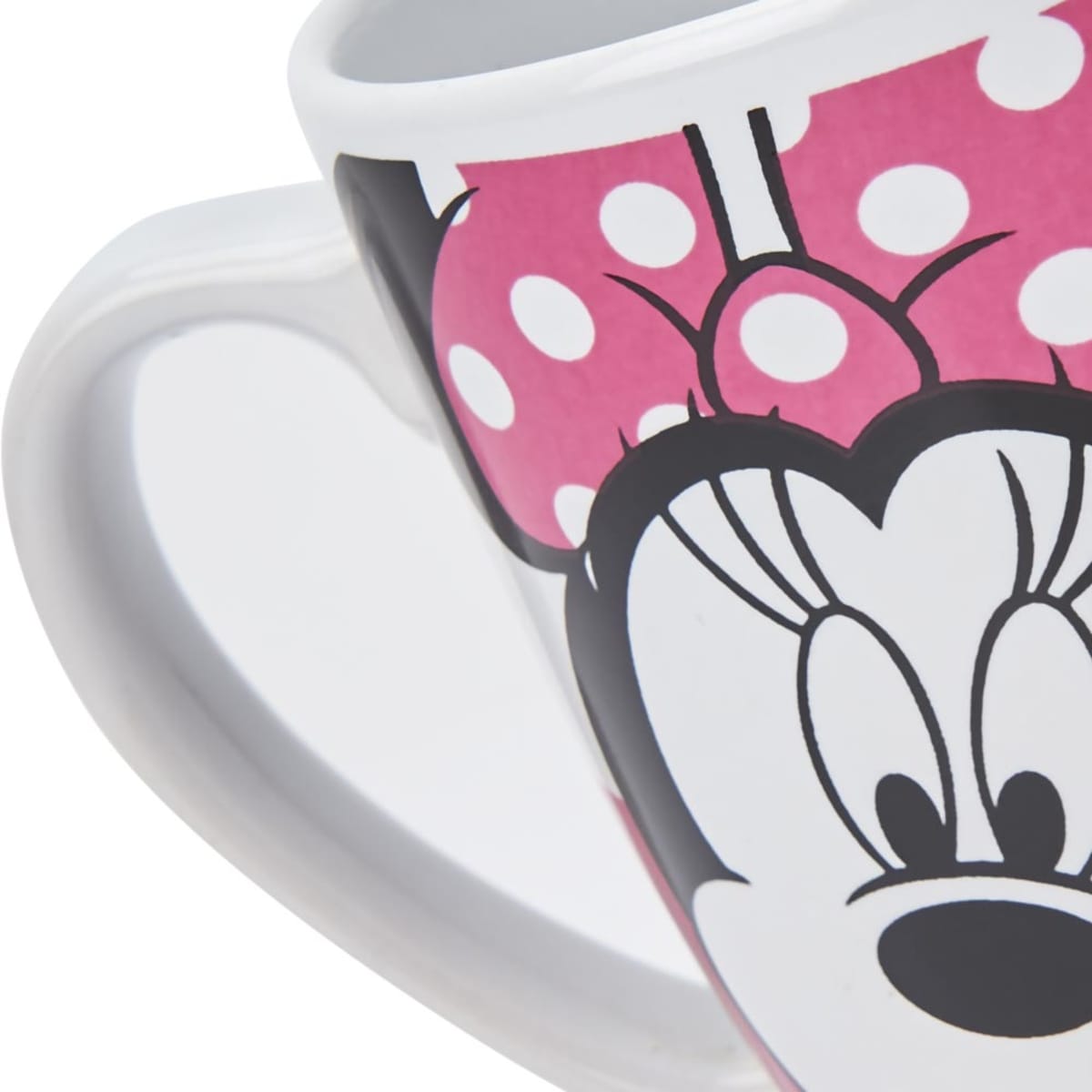 Taza para Café Set de 2 Piezas cont. de 380 mL. Minnie Mouse Disney color Blanco 1040638