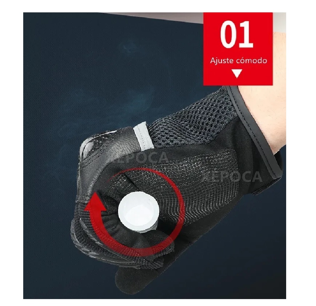 Guantes Para Motociclista Pantalla Táctil Fibra De Carbono L