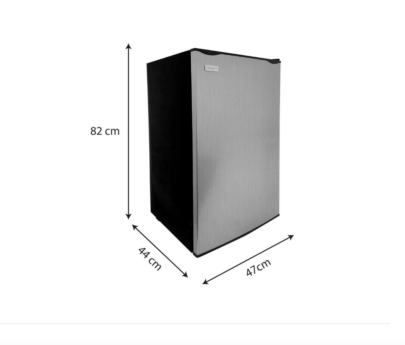 Refrigerador compacto de 3.2 pies cúbicos, mini refrigerador de 2 puertas  con congelador, ahorro de energía, LED interior, bajo ruido, refrigerador