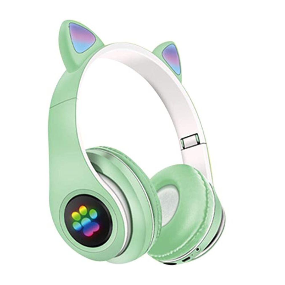 Audífonos diadema con orejas de gato bluetooth Gadgets&Fun con luces LED