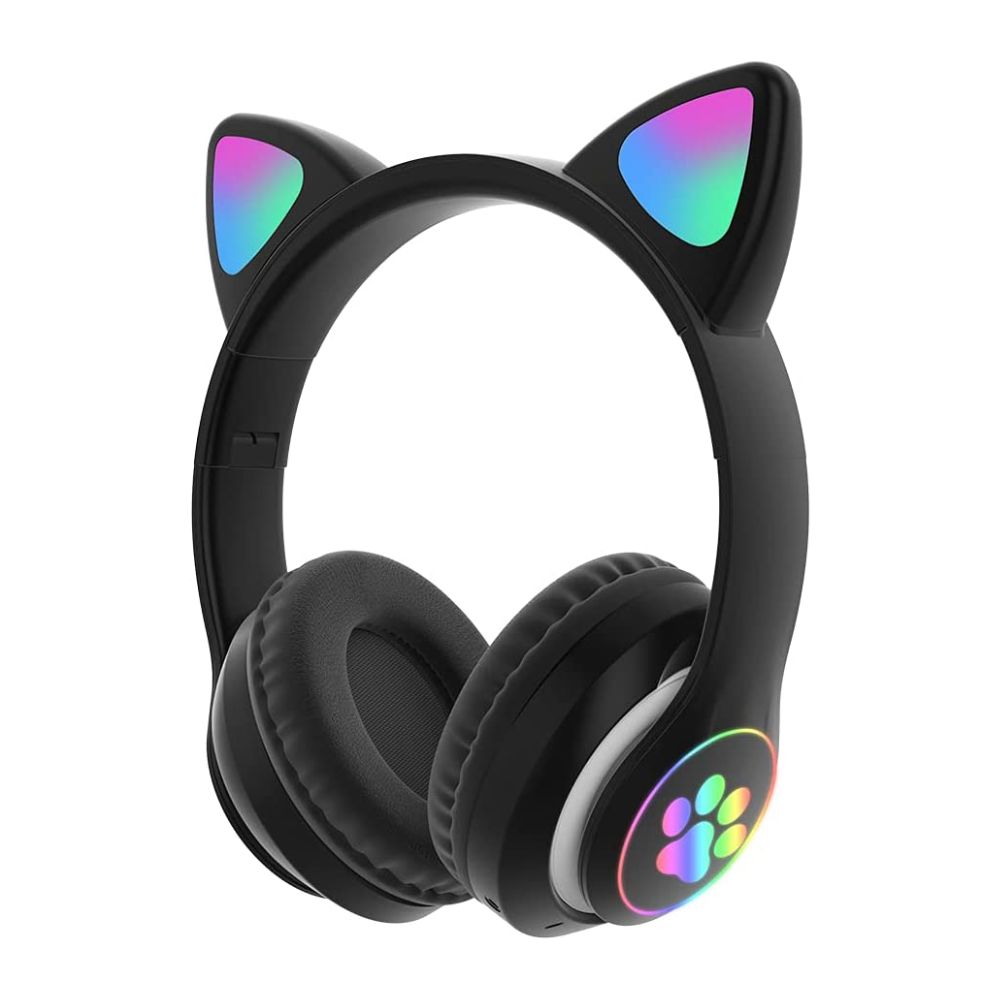 Audífonos diadema con orejas de gato bluetooth Gadgets&Fun con luces LED