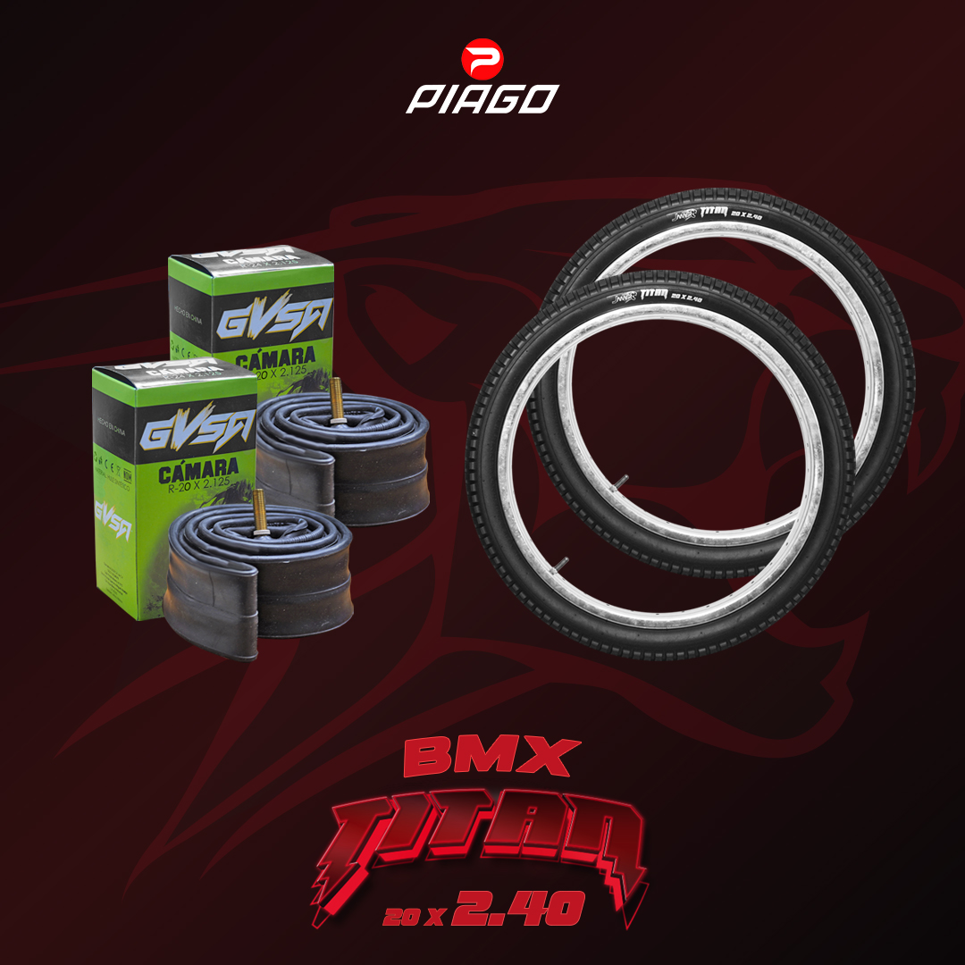 Par Llanta Y Par Camara Bmx Bicicleta R20x2.40
