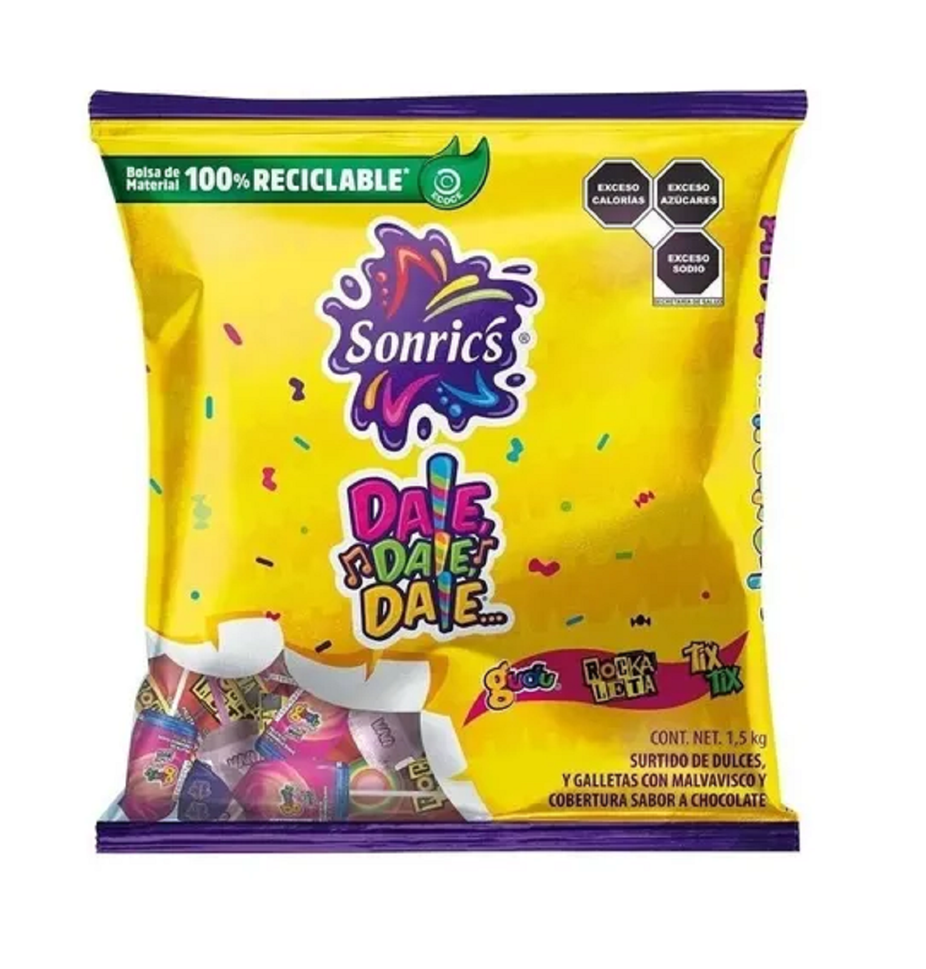 Piñata Sonrics Dale Dale Dale dulces surtidos 1.5kg.