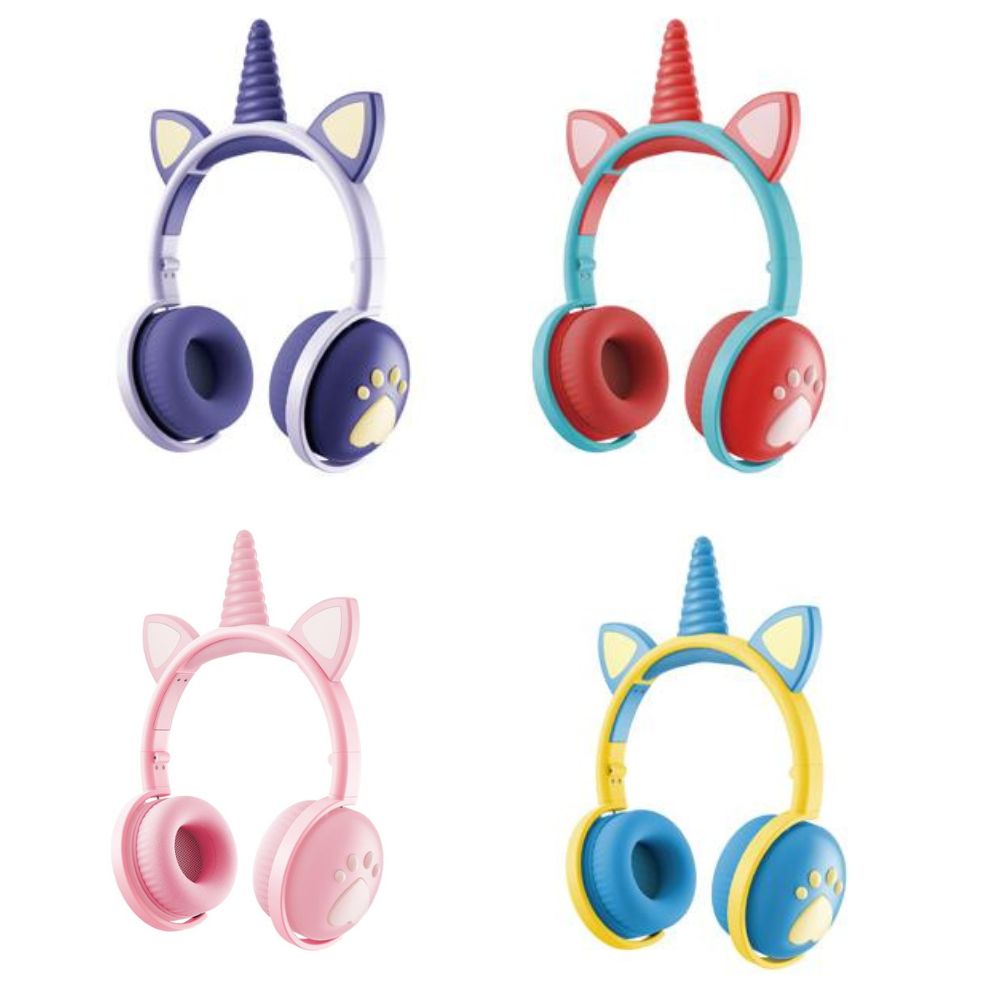 Diadema bluetooth unicornio para niños Gadgets&Fun con pop it incluido
