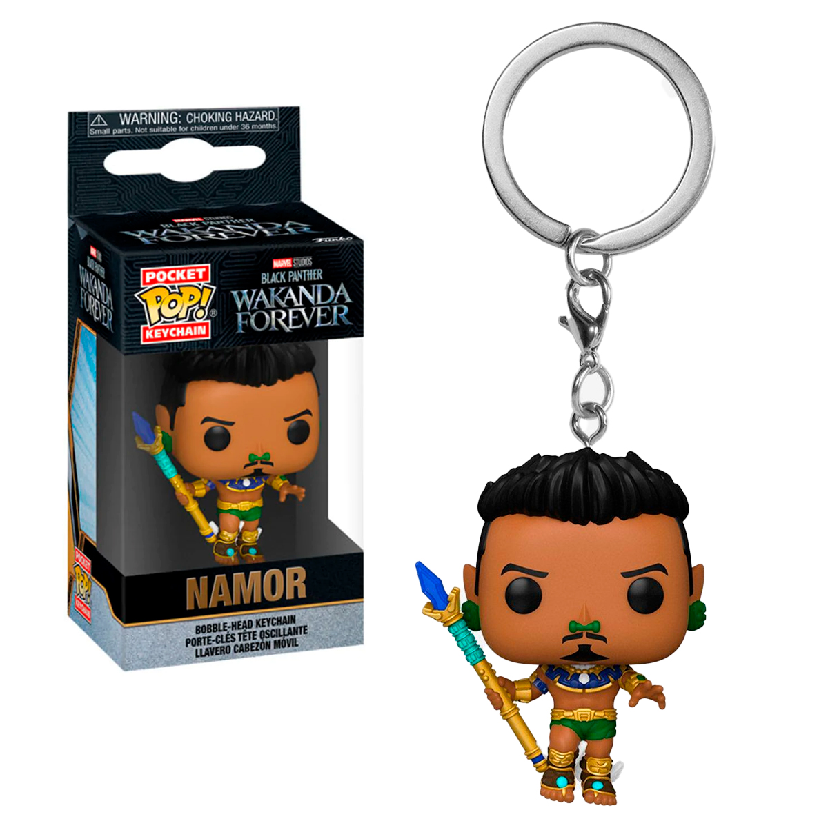 Funko Pop Llavero Namor Wakanda Por Siempre Marvel Figura Original