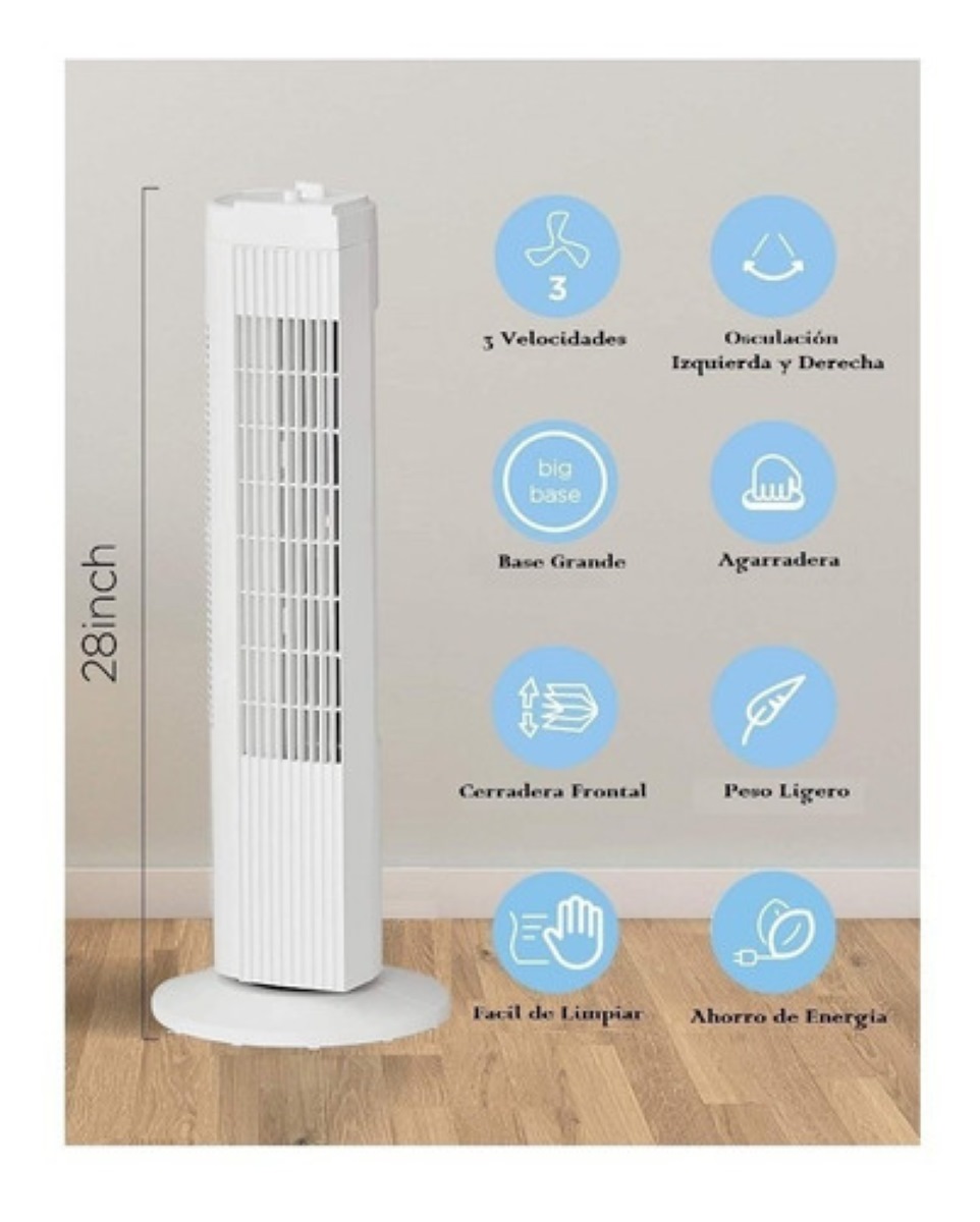 Ventilador De Torre Blanco
