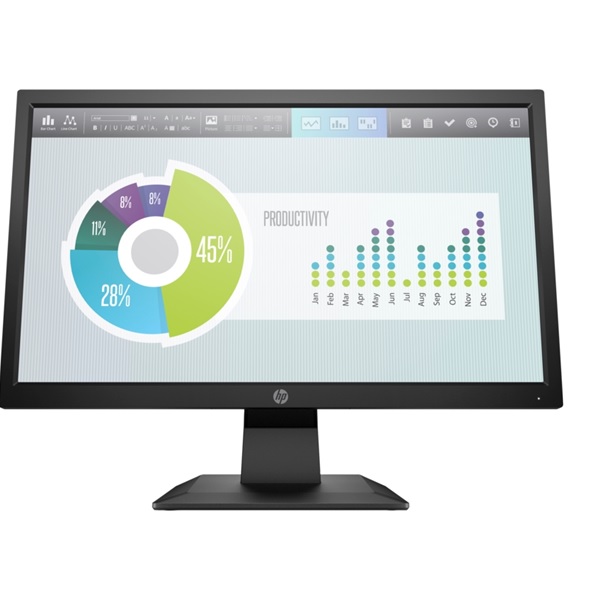 Monitor HP (D90) LED P204v HD+ 19.5" Resolución 1600x900 Panel TN