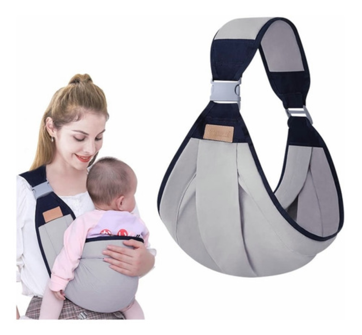 Mochila Cangurera Portabebés Ergonimica Gris