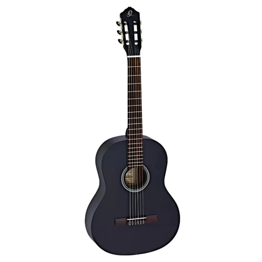 Guitarra Acústica Clásica Para Estudiante Ortega Guitars 4/4 Negra Mate