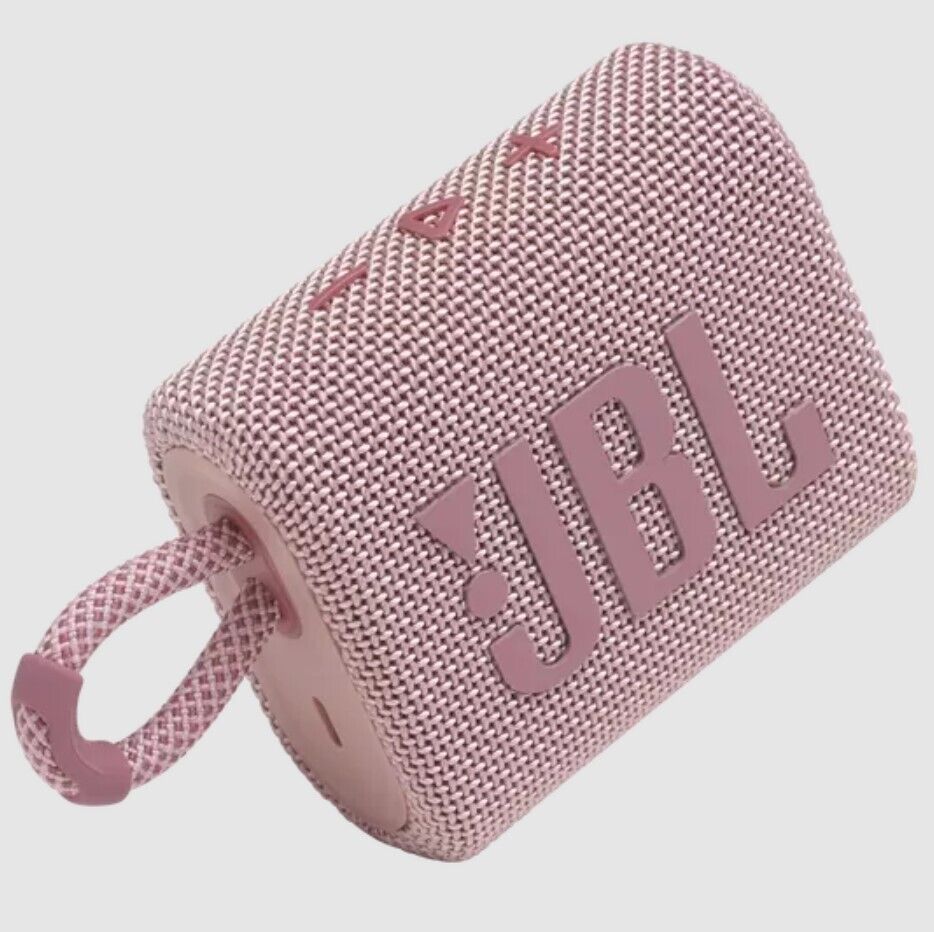 Bocina JBL Go 3 portatil con bluetooth   Color Rosa.
