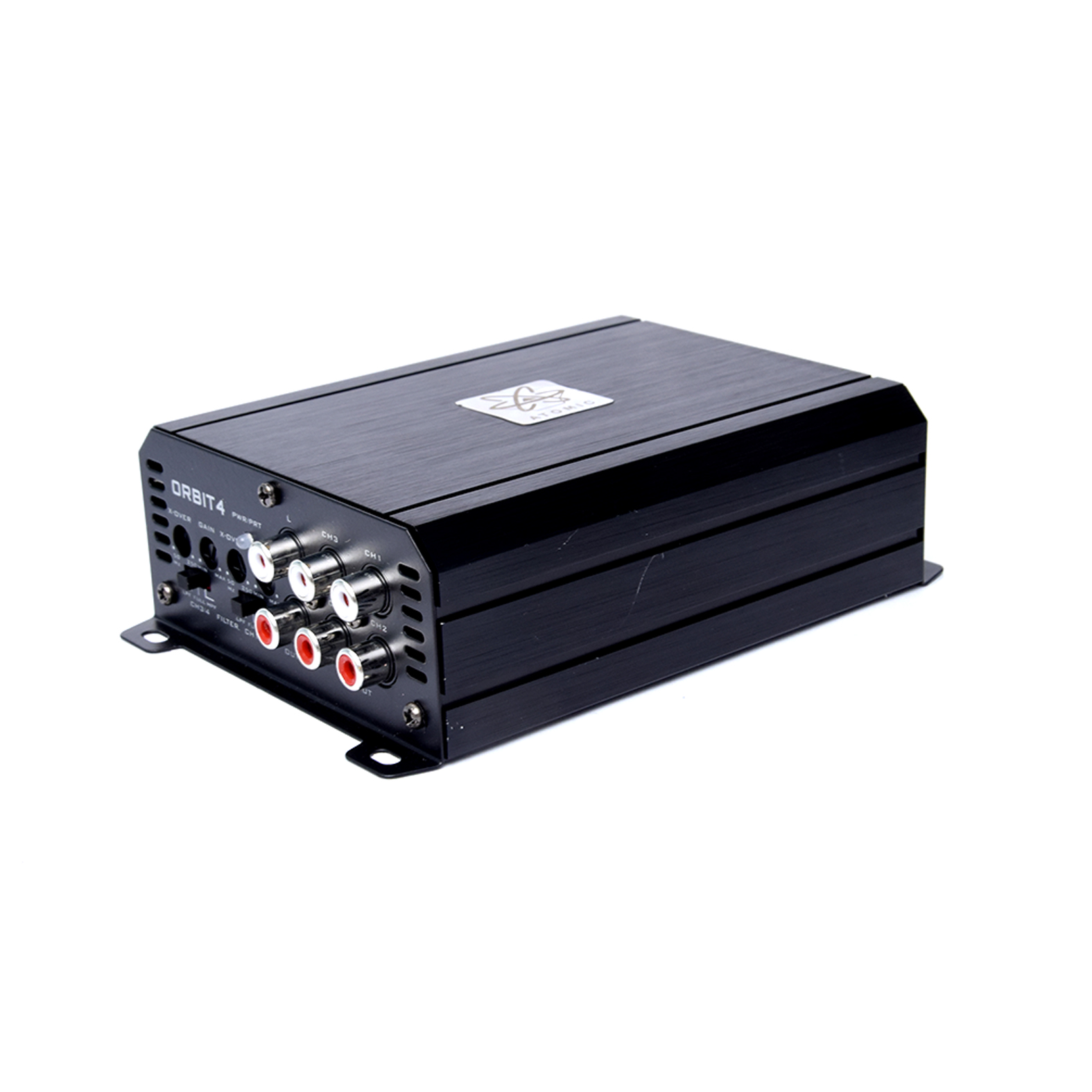 Amplificador para auto Atomic Micro Size Orbit4 1600w Max 4 Canales 