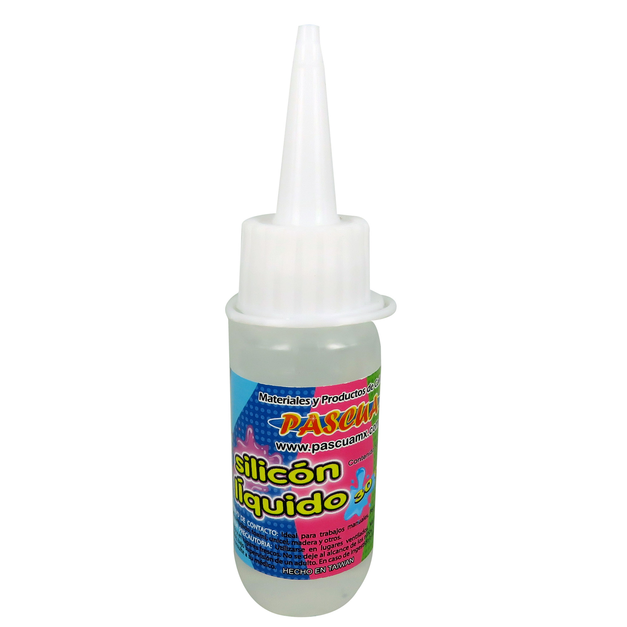 Silicon Liquido Pascua pegamento transparente para manualidad, escolar y de oficina 30 ML