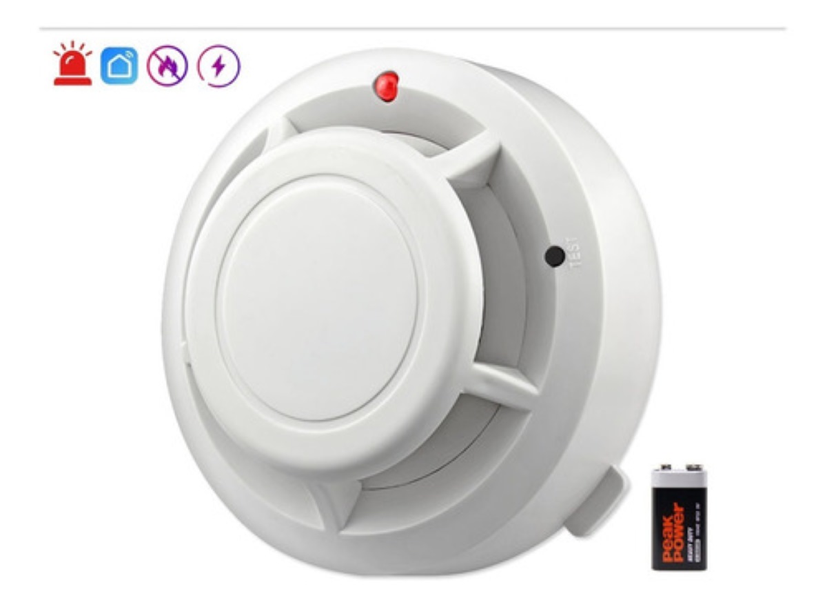 Sensor Detector De Humo Con Función De Alarma
