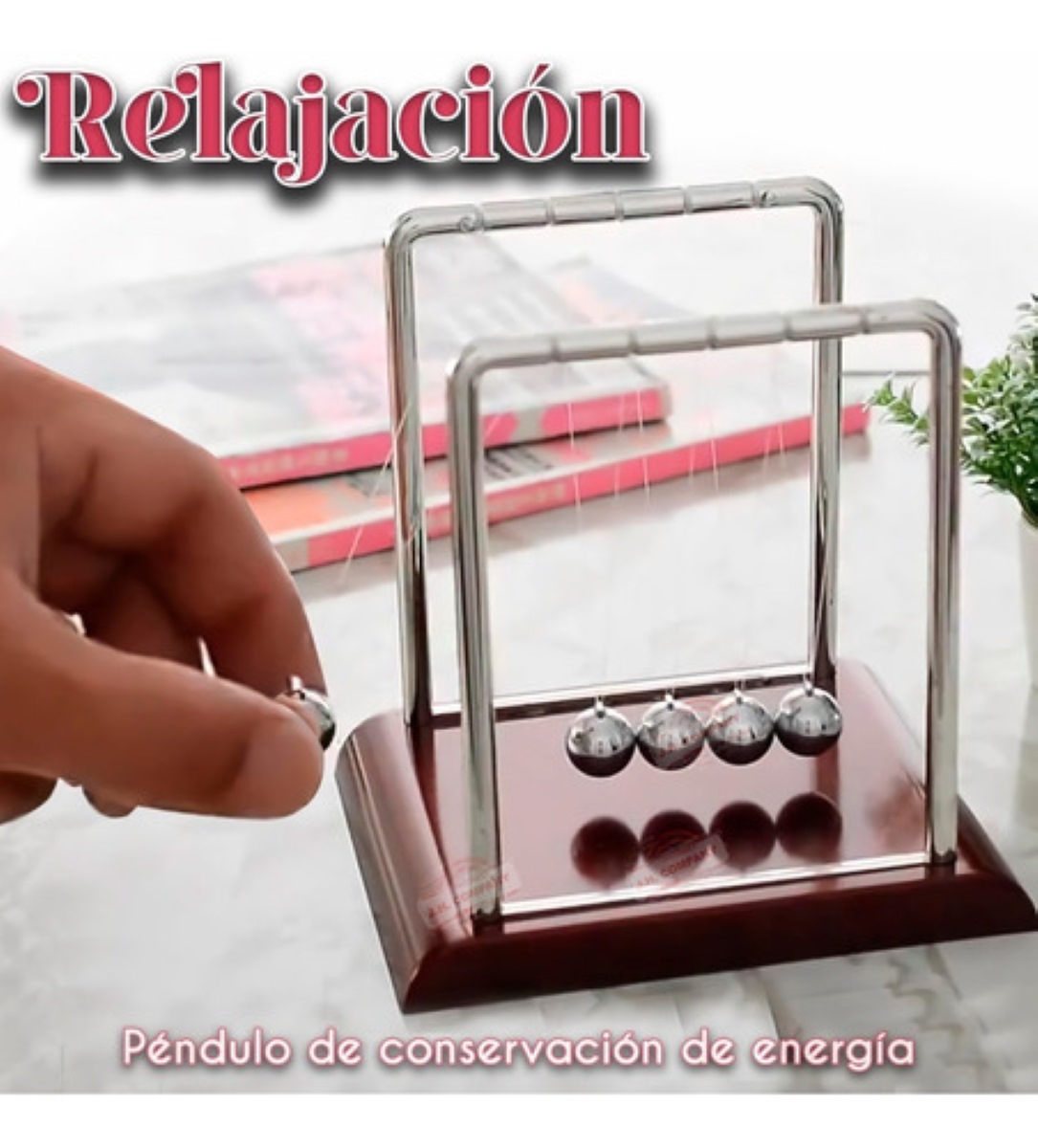 Mini Pendulo Newton Relajante Decoracion Para Escritorio