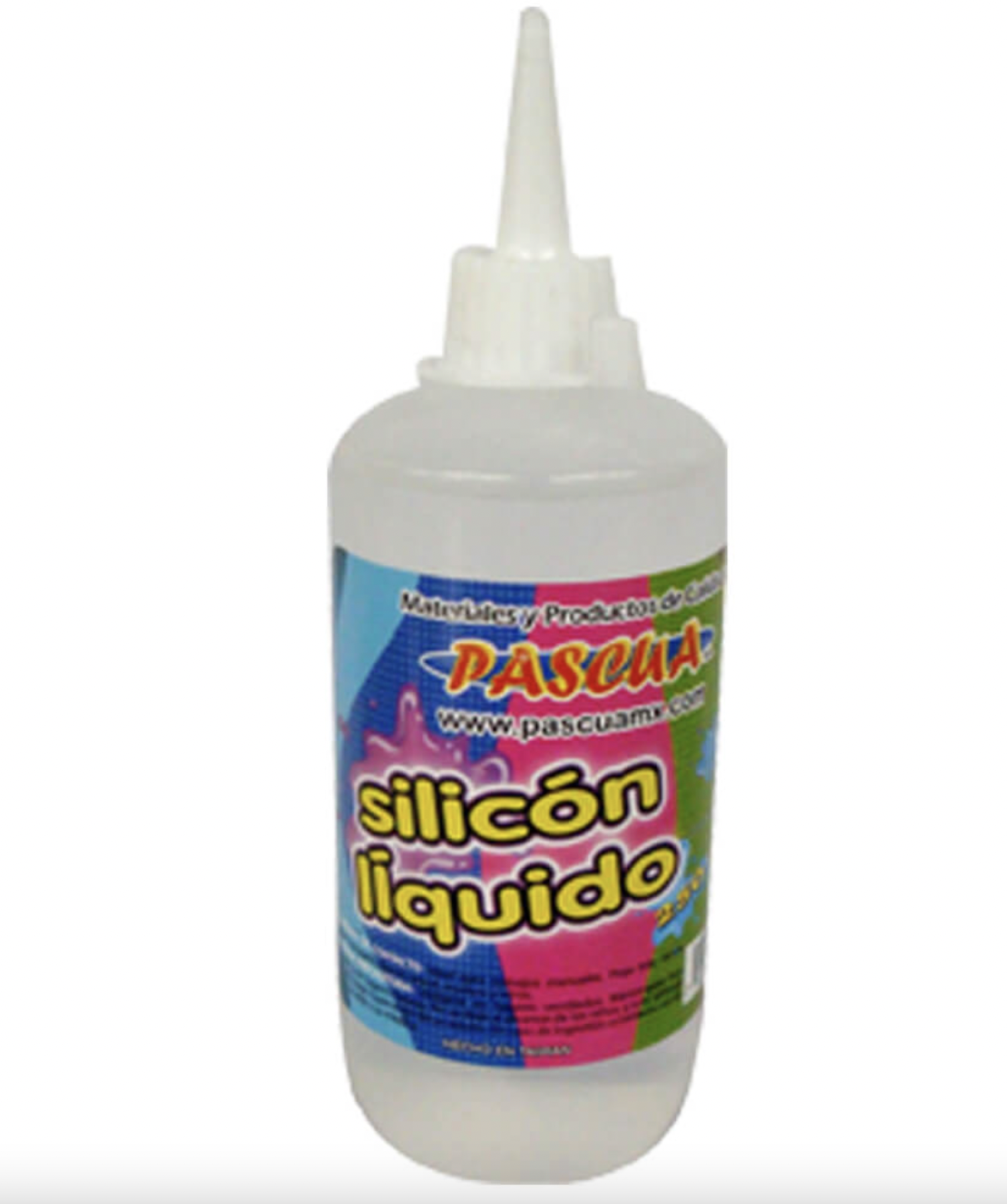 Silicon Liquido Pascua pegamento transparente para manualidad, escolar y de oficina 250 ML