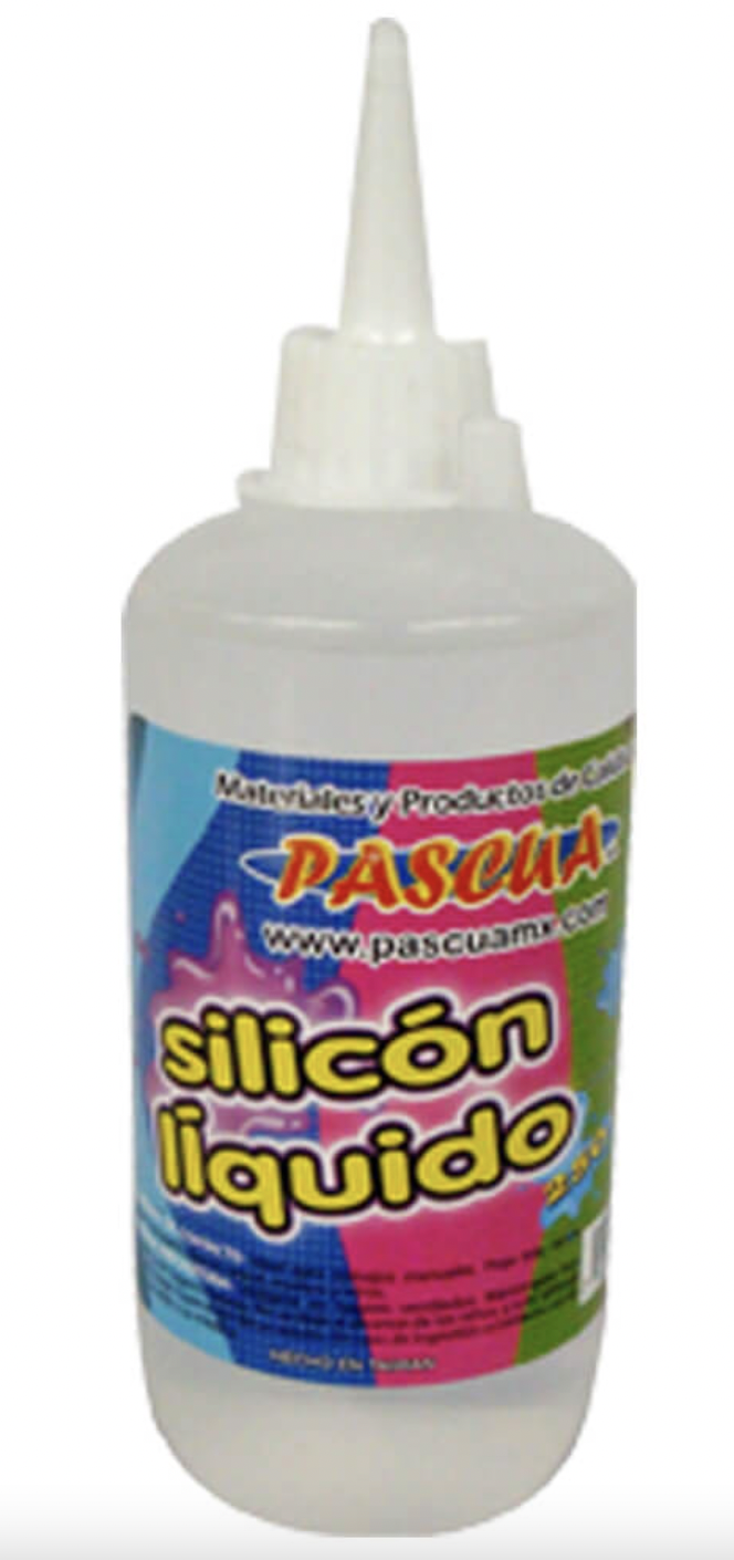 Silicon Liquido Pascua pegamento transparente para manualidad, escolar y de oficina 500 ML