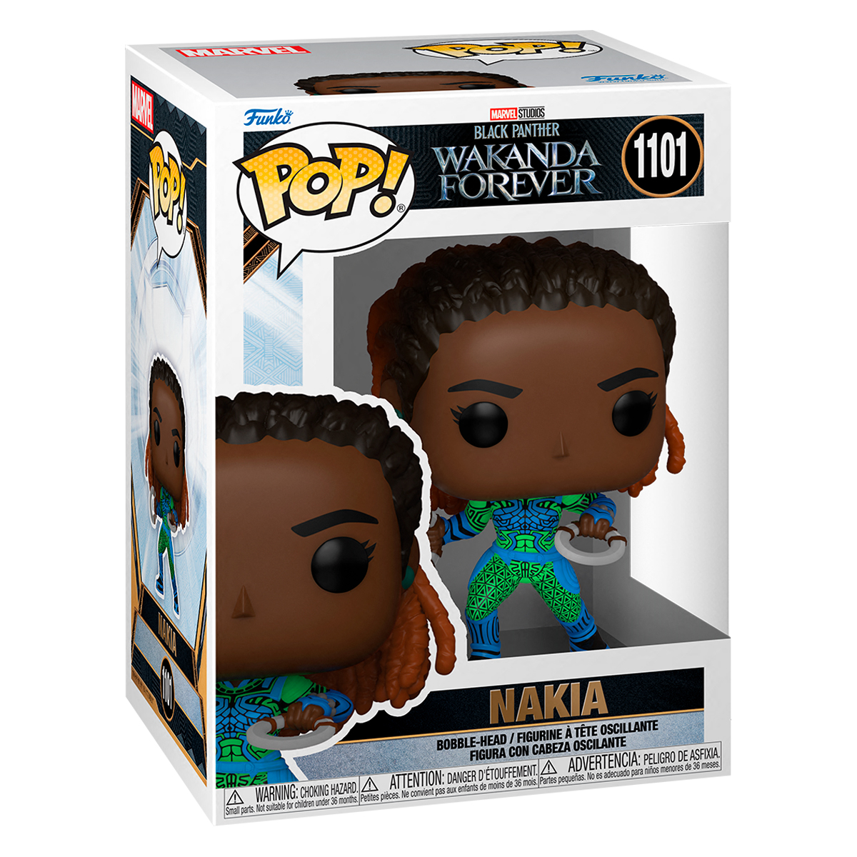Funko Pop Nakia #1101 Pantera Negra Wakanda Por Siempre Marvel Figura Original