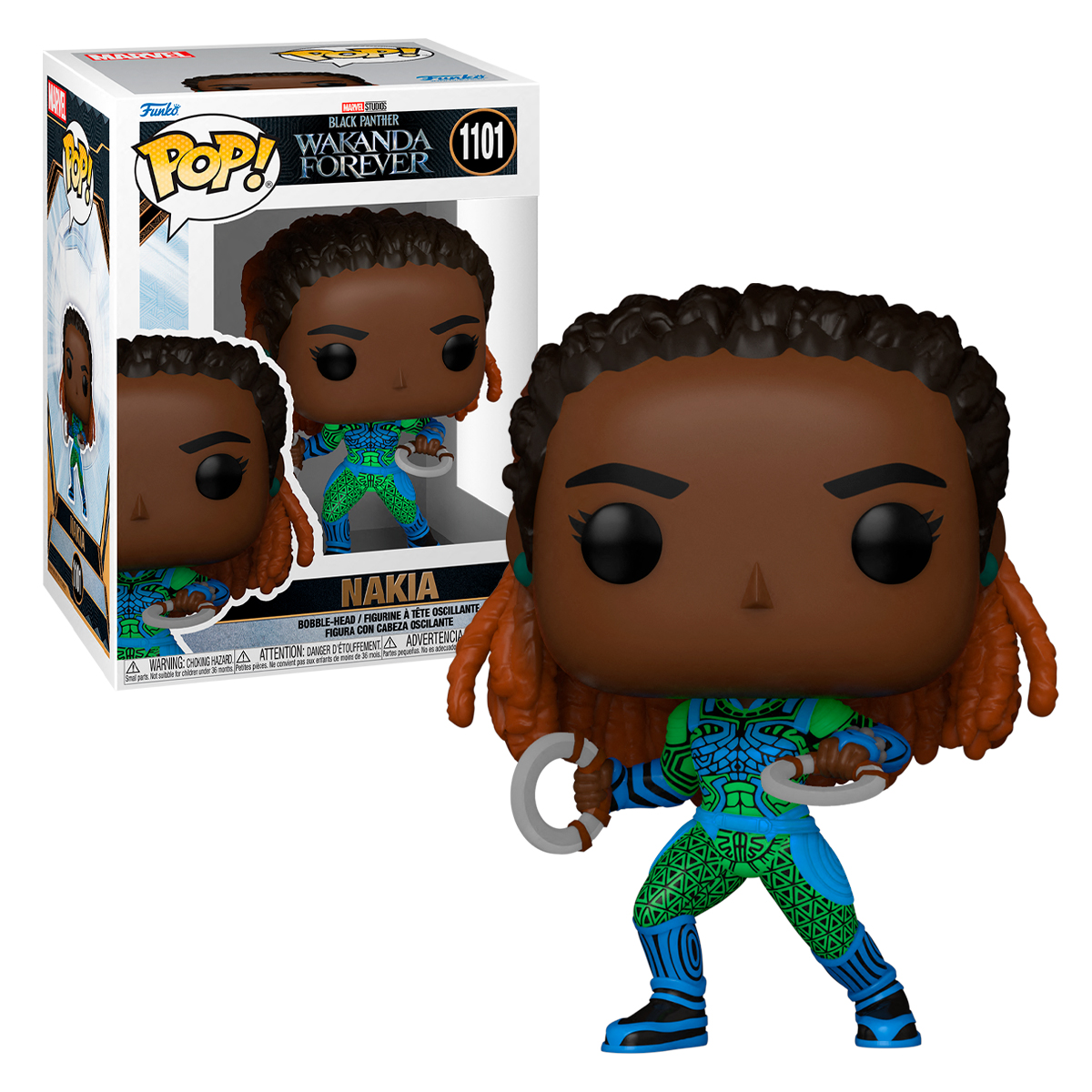 Funko Pop Nakia #1101 Pantera Negra Wakanda Por Siempre Marvel Figura Original