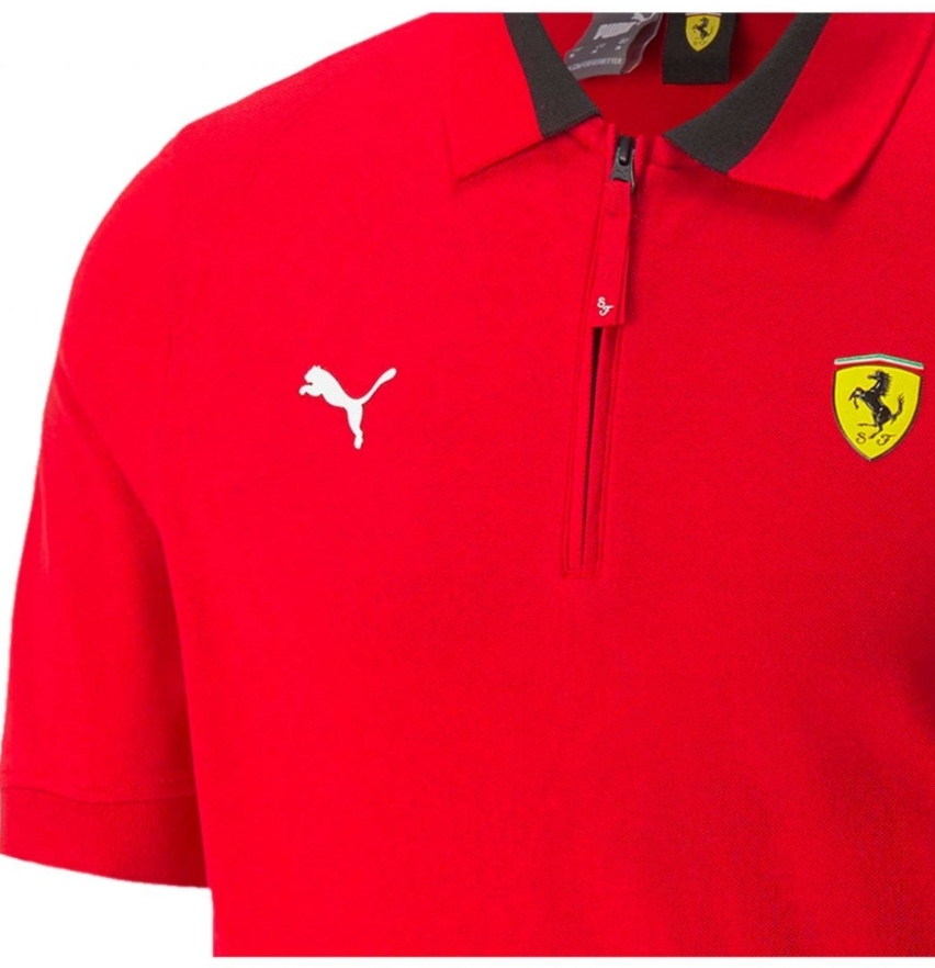 PLAYERA POLO FERRARI CIERRE PUMA