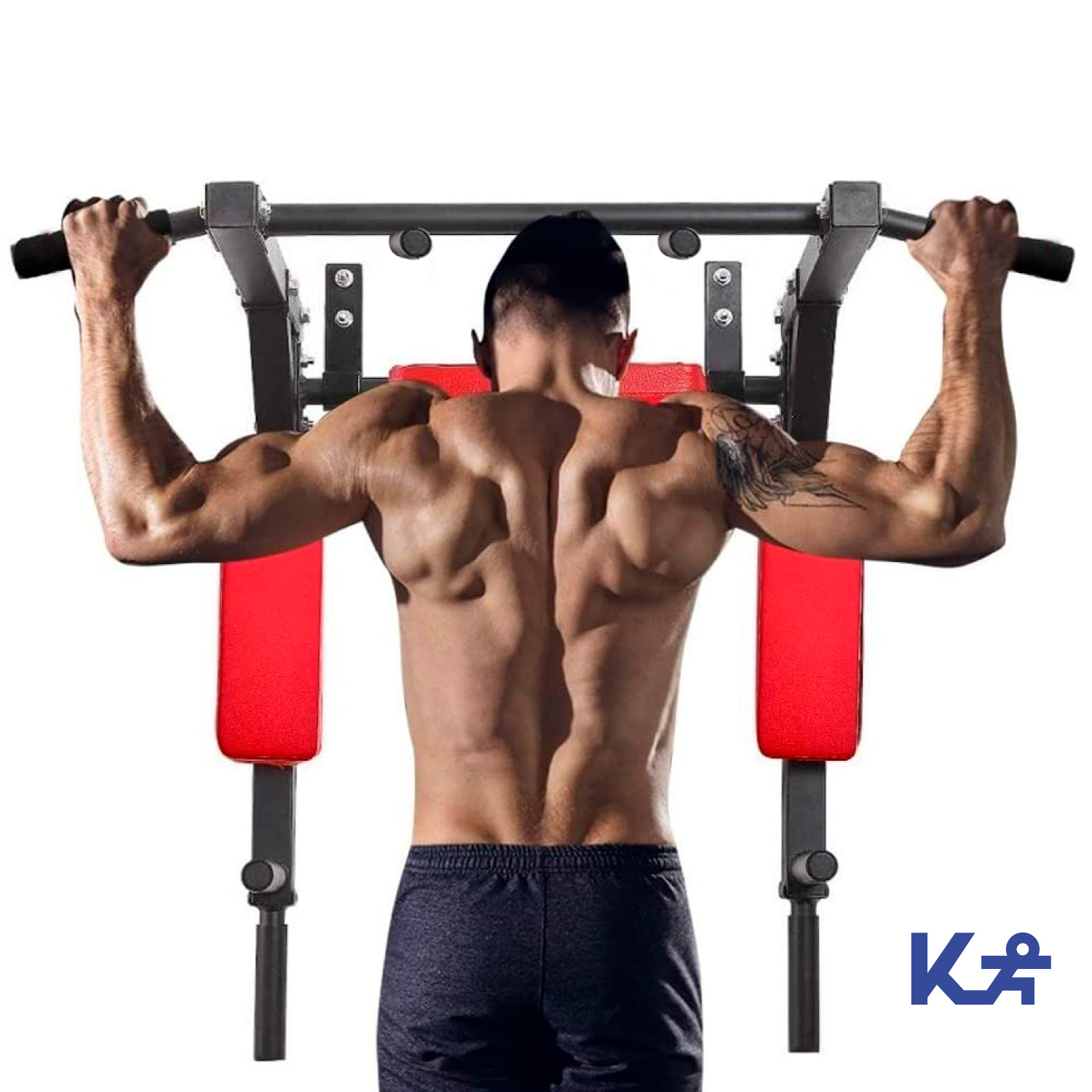 Barra Dominadas 8en1 Abdomen Fondos Uso Rudo 400kg Pared Gym 