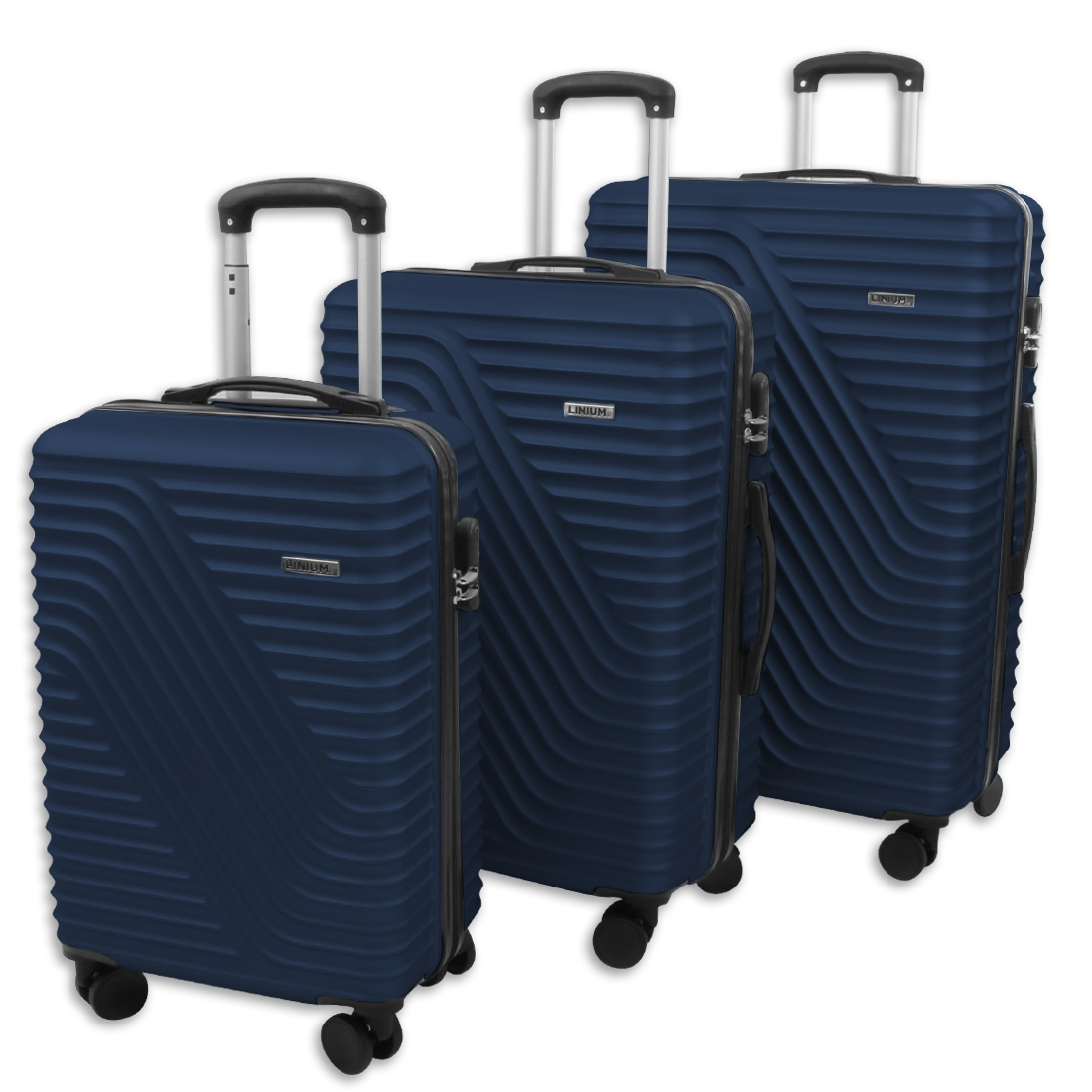 Set de Maletas Rígidas Azul LINIUM Diamond Blue