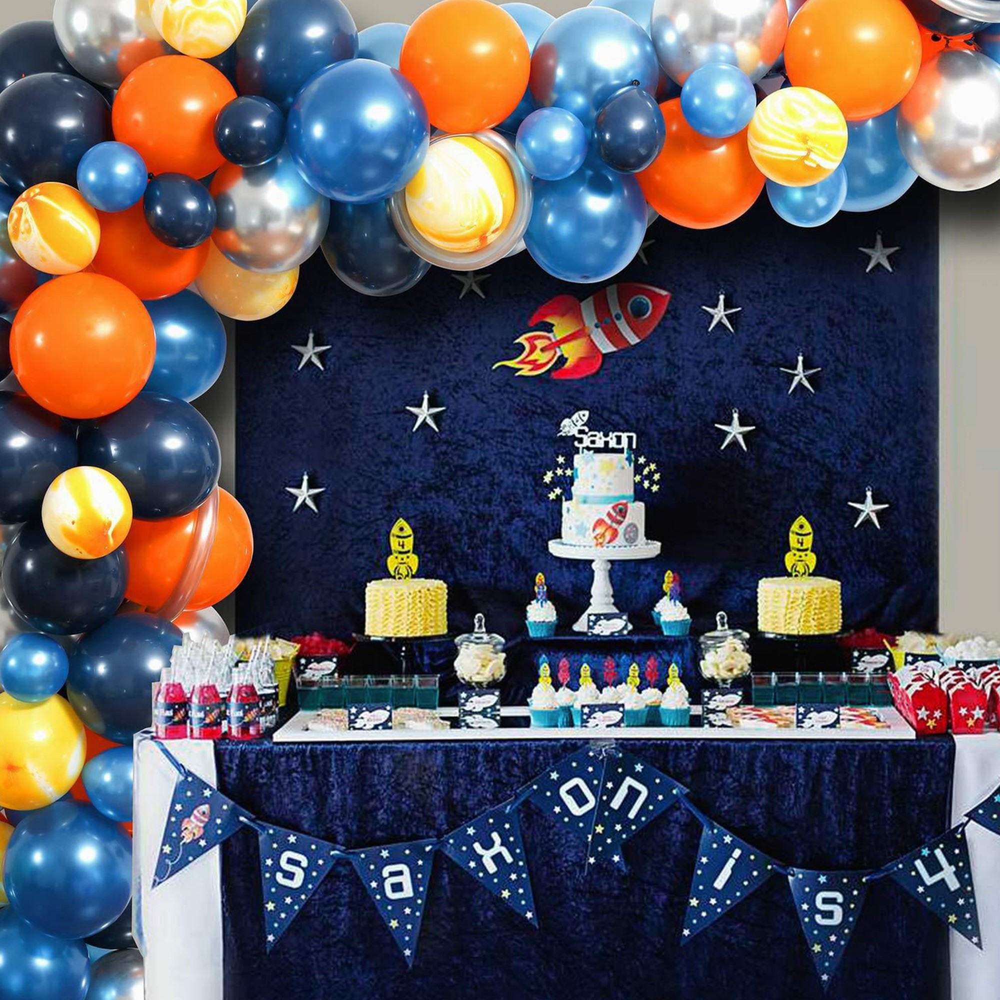 Globos De Cumpleaños Decoración Kit De Fiesta *ASTRONAUTA ESPACIO*