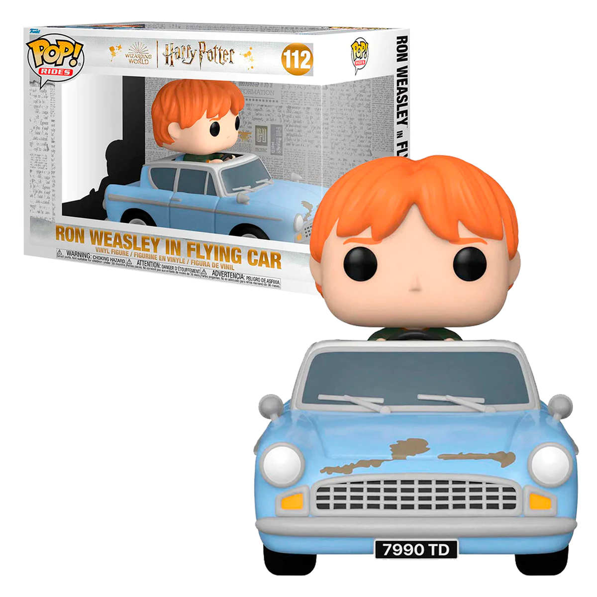 Funko Pop Ron Weasley En Carro Volador #112 Harry Potter Figura Original