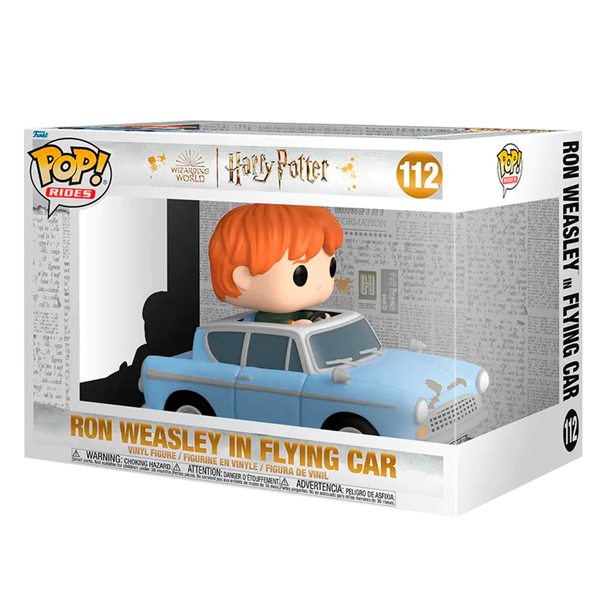 Funko Pop Ron Weasley En Carro Volador #112 Harry Potter Figura Original