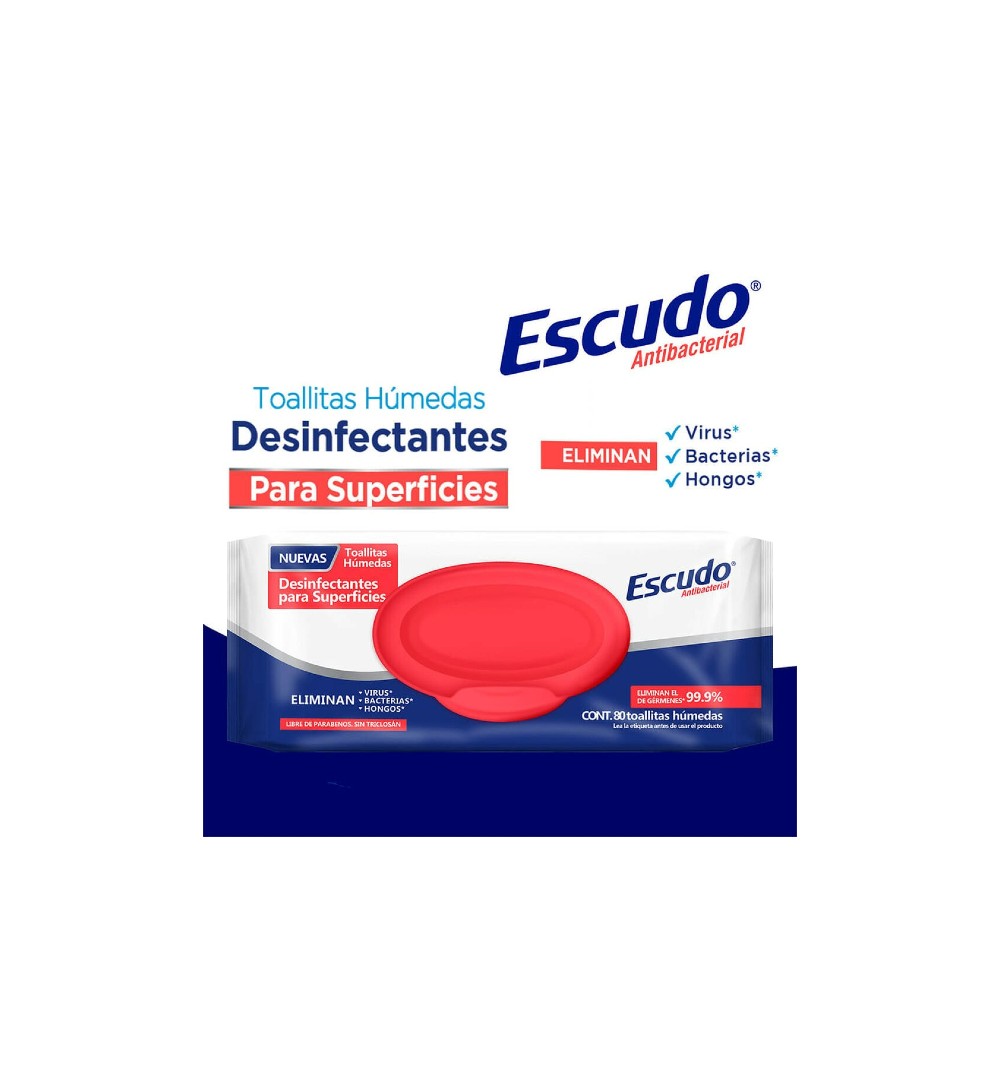 Toallitas Escudo 80 Piezas
