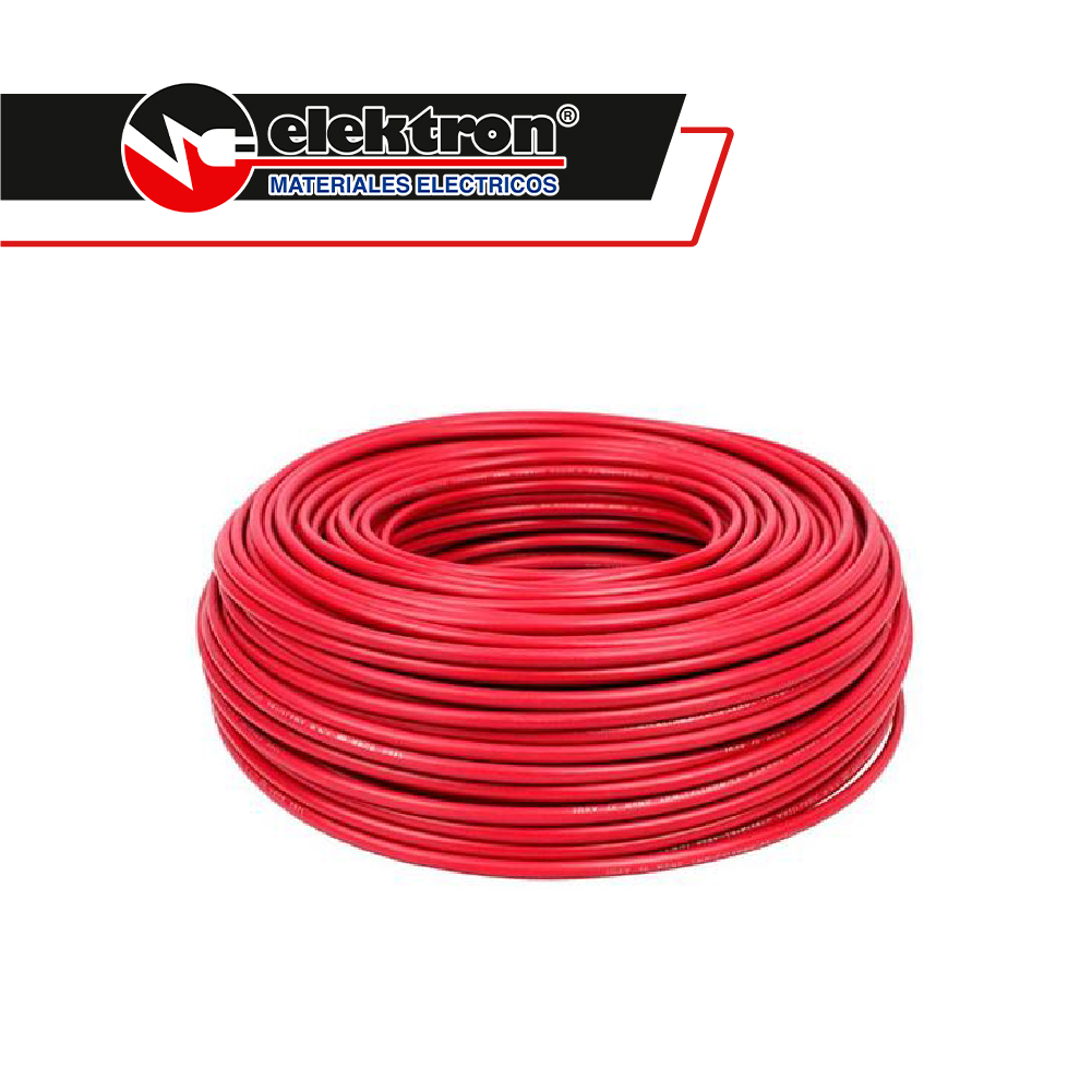 Caja 100 Mts, Cable rojo, THW, Cal 12, AWG, 100% COBRE KOBREX