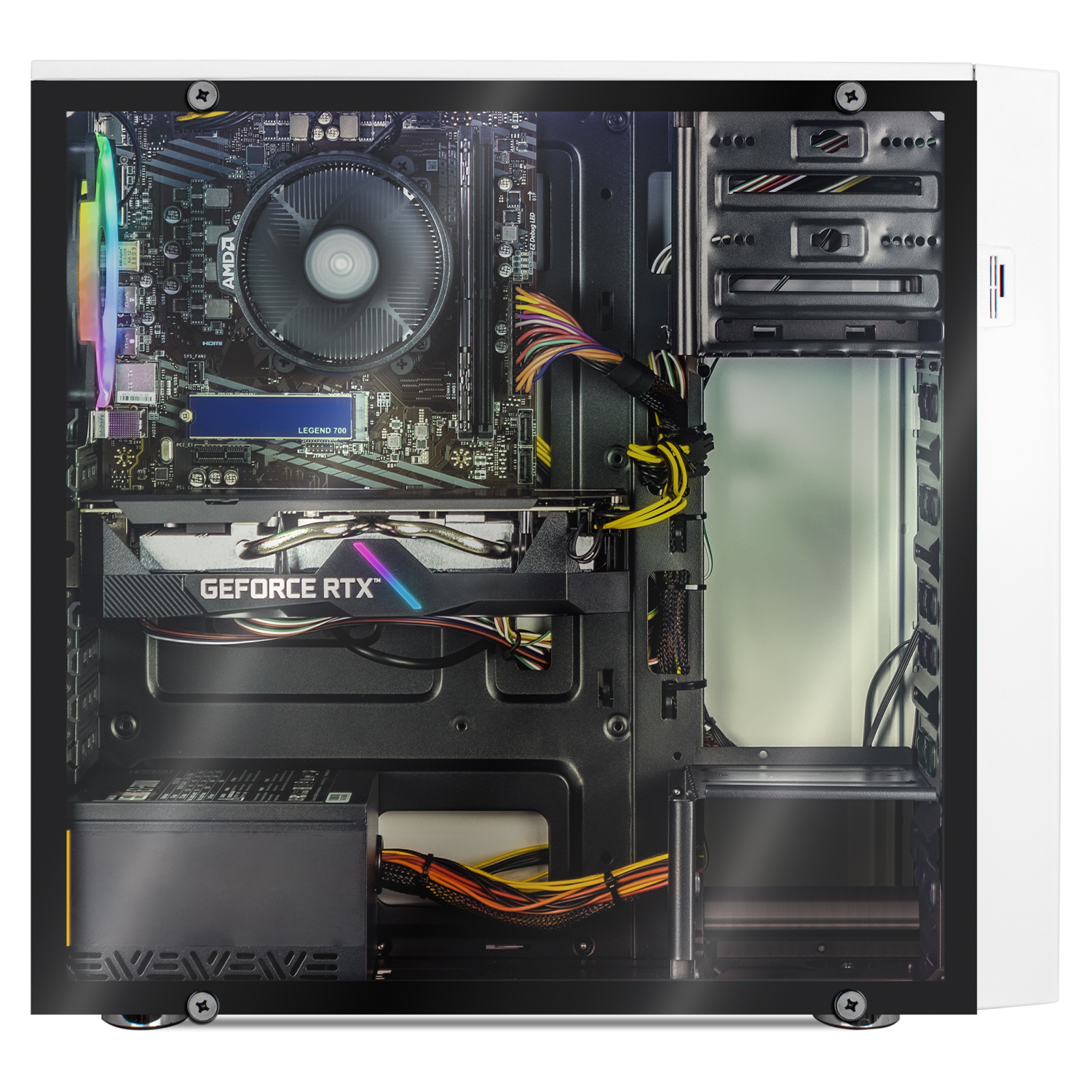 Xtreme PC Gamer Geforce RTX 2060 Ryzen 5 5500 16GB SSD 500GB Monitor 23.8 144Hz WIFI White 