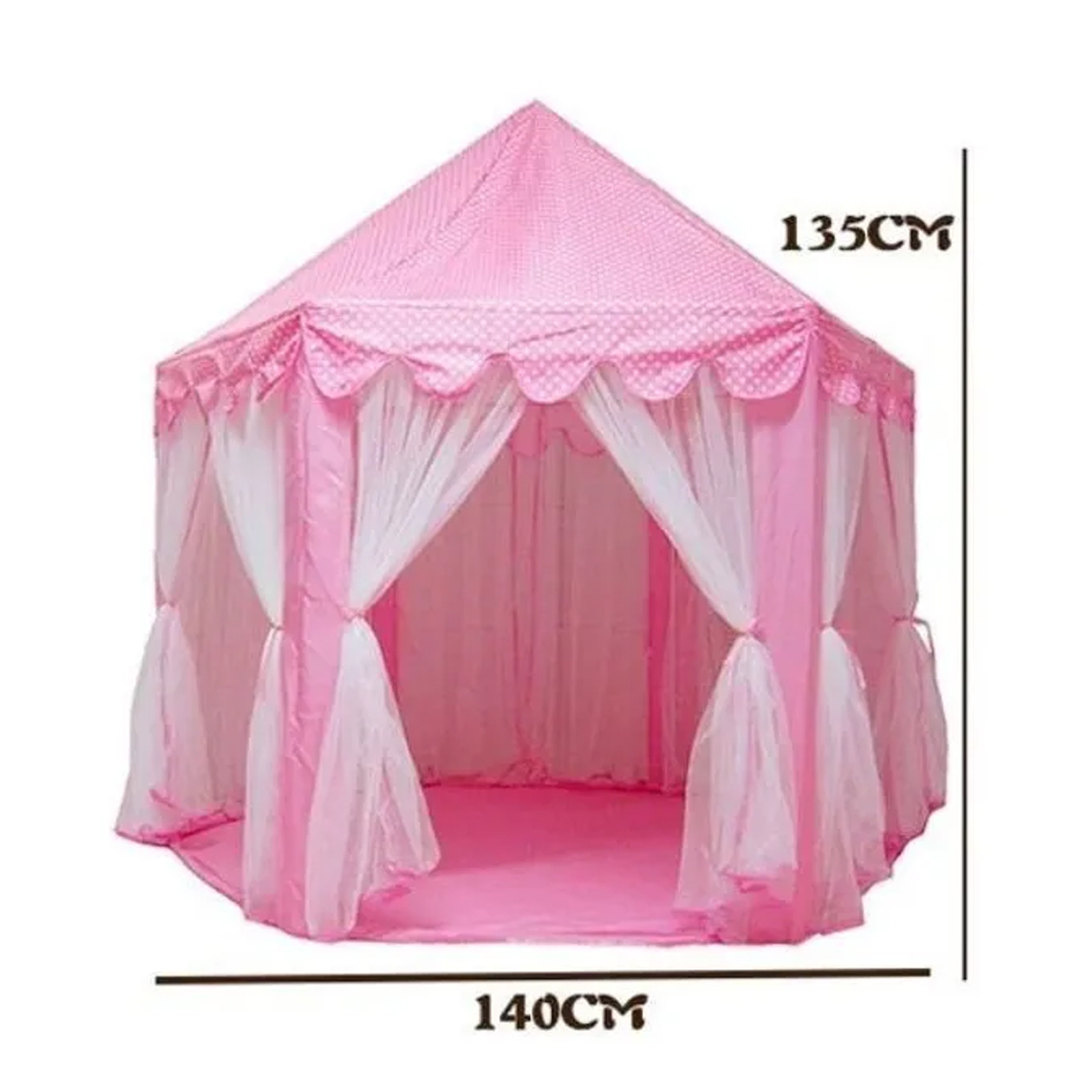 Carpa Para Niños, Juguete Castillo Hexagonal + Proyector de Estrellas