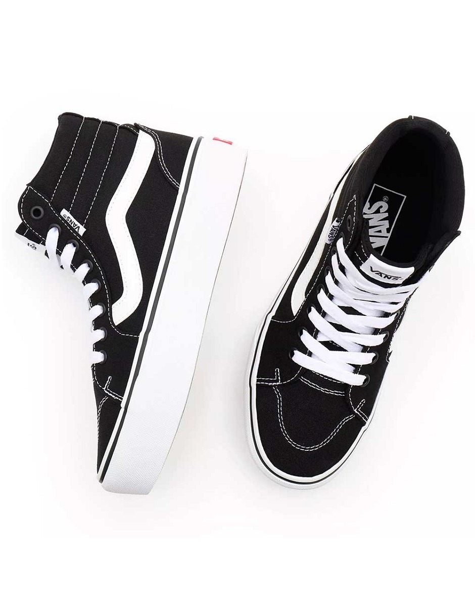 Vans negras 2024 mujer originales