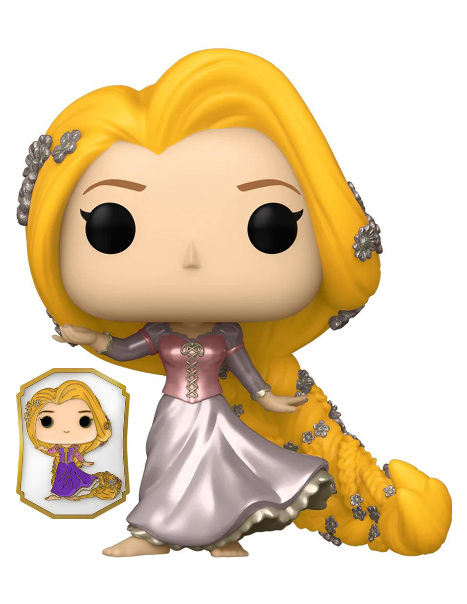 Funko Pop Rapunzel Con Pin #223 Enredados Disney Princesas Figura Original