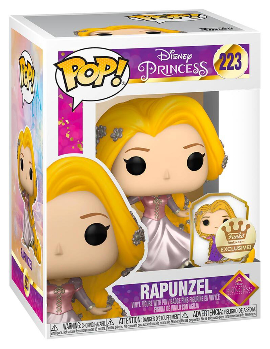 Funko Pop Rapunzel Con Pin #223 Enredados Disney Princesas Figura Original