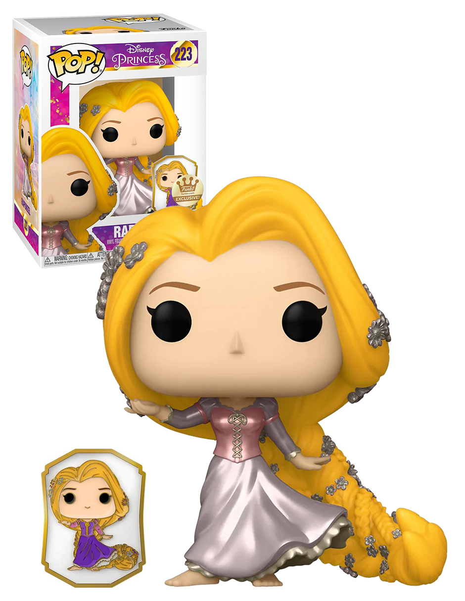 Funko Pop Rapunzel Con Pin #223 Enredados Disney Princesas Figura Original