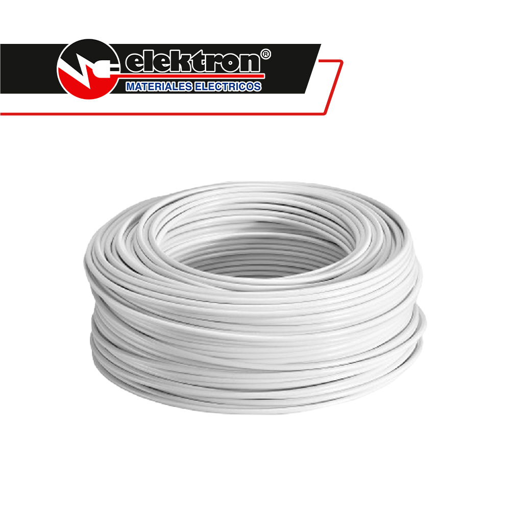 Caja 100 Mts, Cable blanco, THW, Cal 12, AWG, 100% COBRE KOBREX