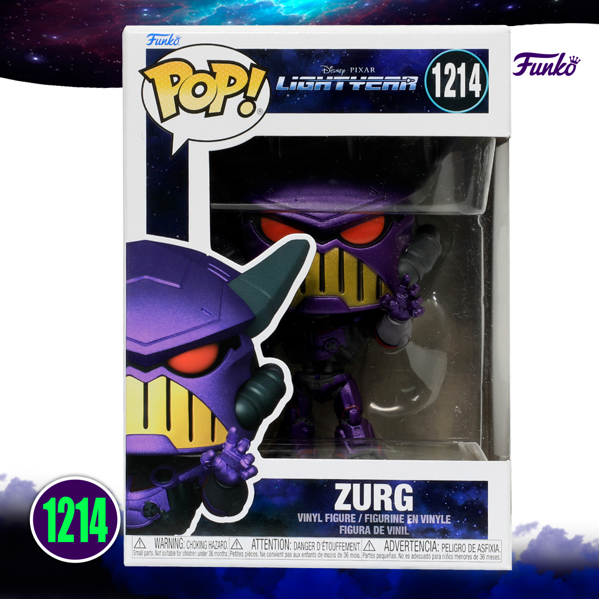 Funko Pop Zurg #1214 Figura Original con Protector de Acrilico