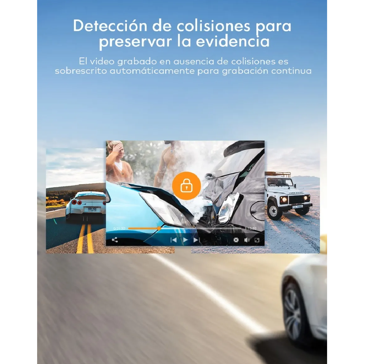 Doble Camara Para Automovil Apeman 1080p Frente E Interior