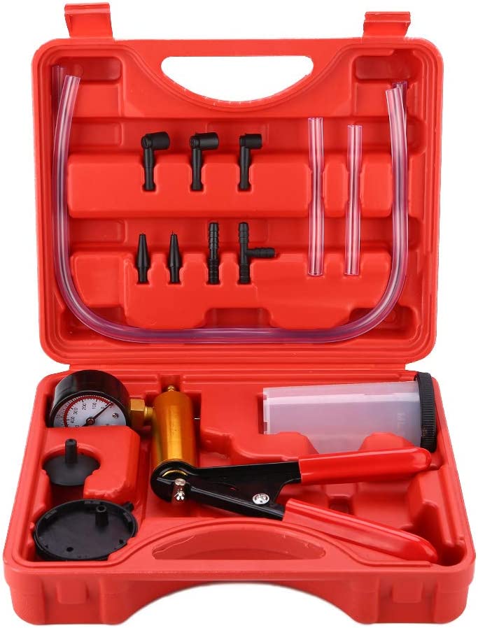 Vmingo Bomba Vacio Manual Frenos Purgador Manometro Kit Auto Moto Universal