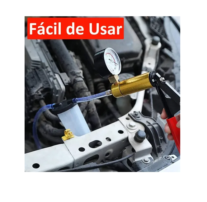 Vmingo Bomba Vacio Manual Frenos Purgador Manometro Kit Auto Moto Universal